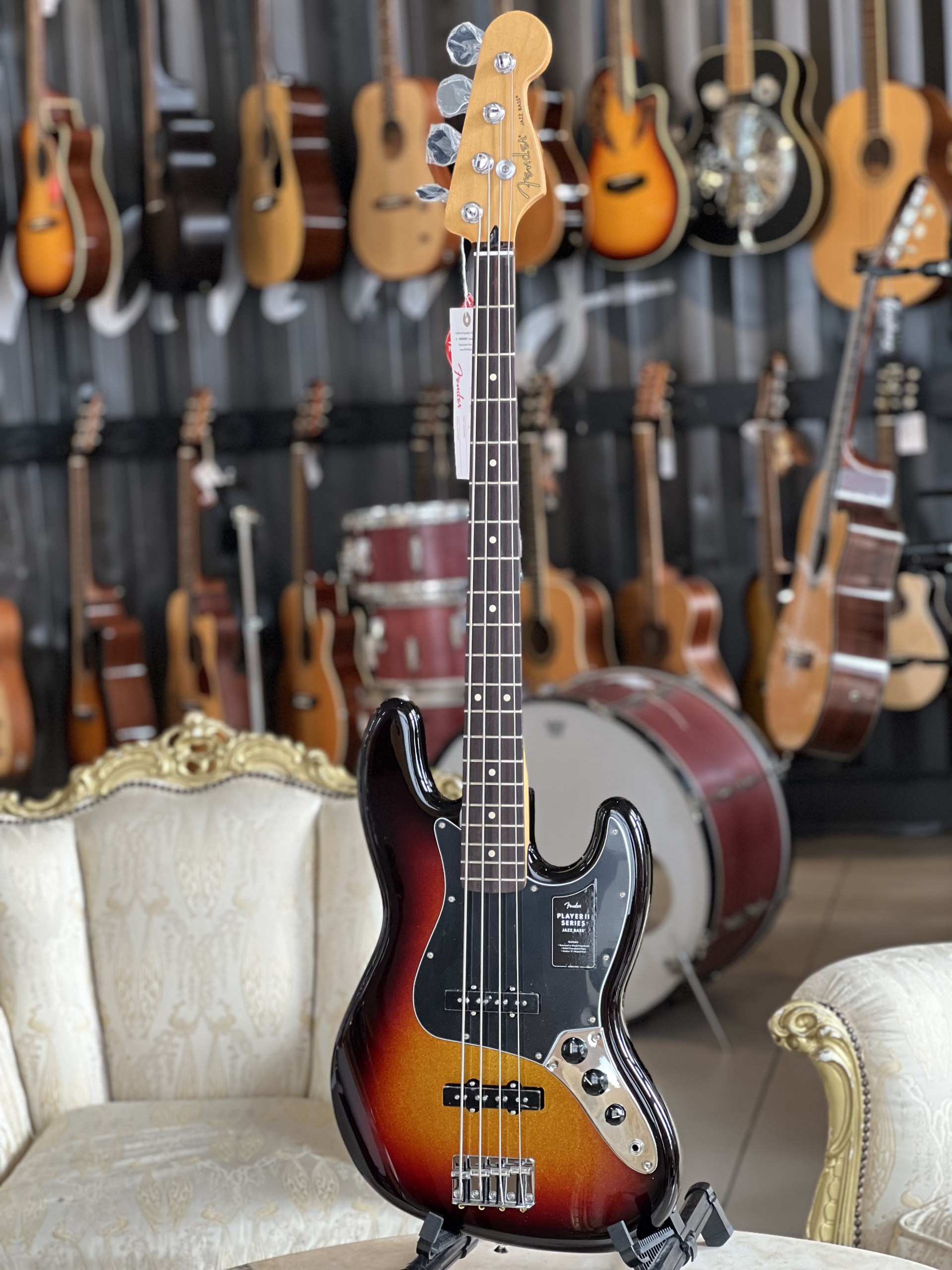 FENDER LTD Player II Jazz Bass - Sparkle 3-Colour Sunburst