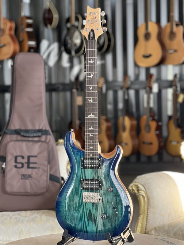 PRS SE Custom 24 Burled Ash Limited Edition Lake Blue