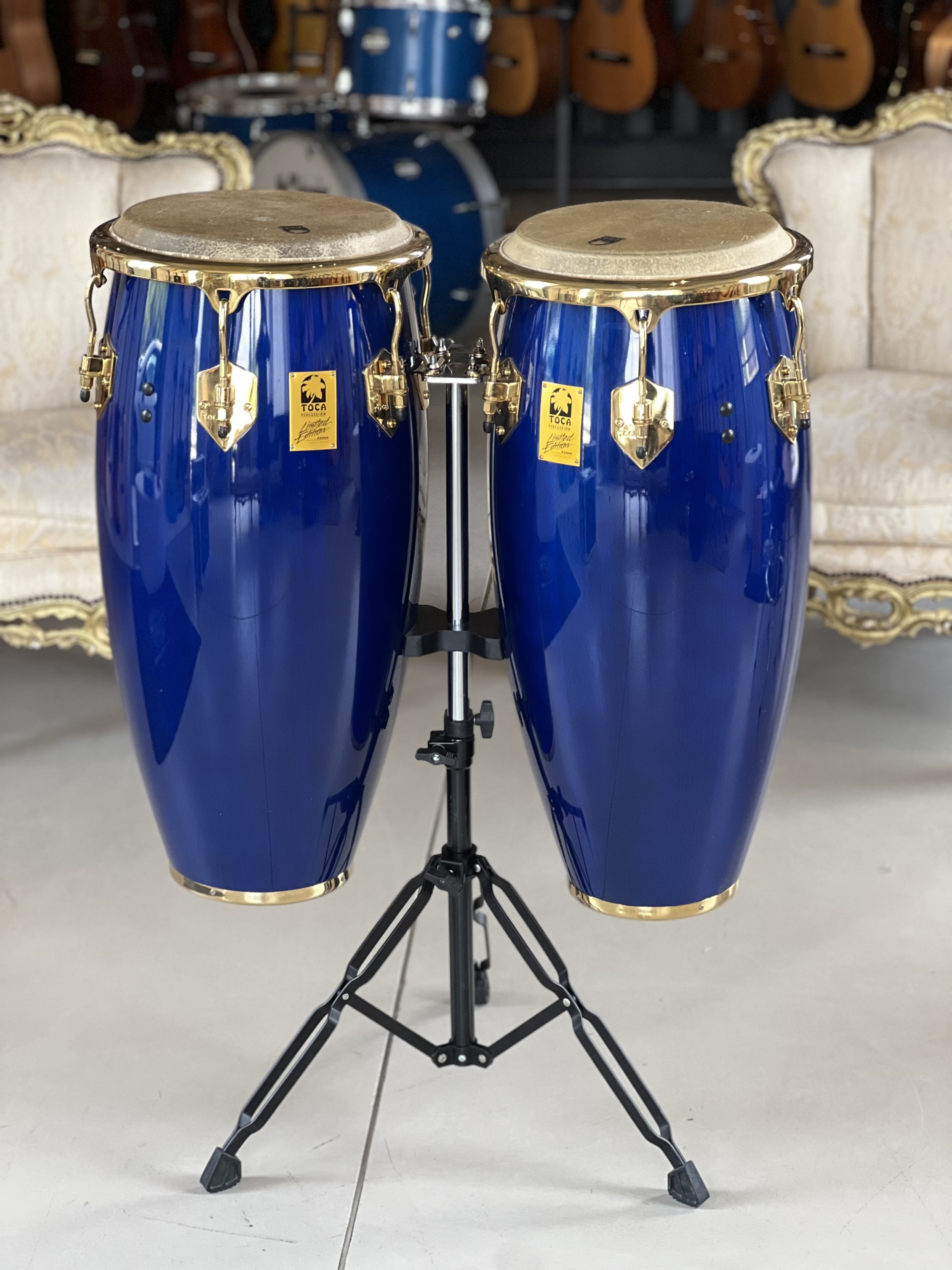 TOCA PERCUSSION KAMAN Limited Edition Blue - Congas + BAGS