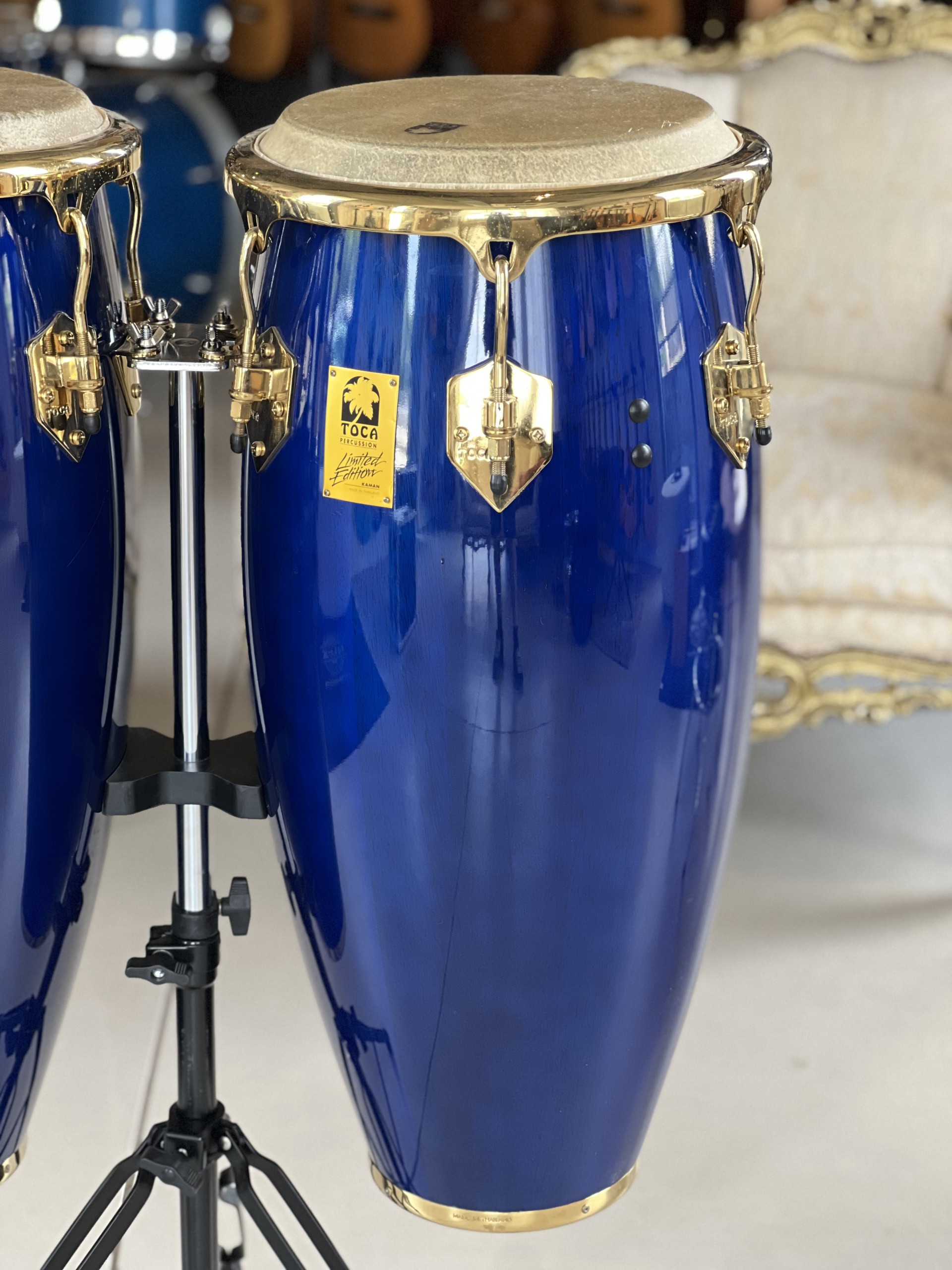 TOCA PERCUSSION KAMAN Limited Edition Blue - Congas + BAGS