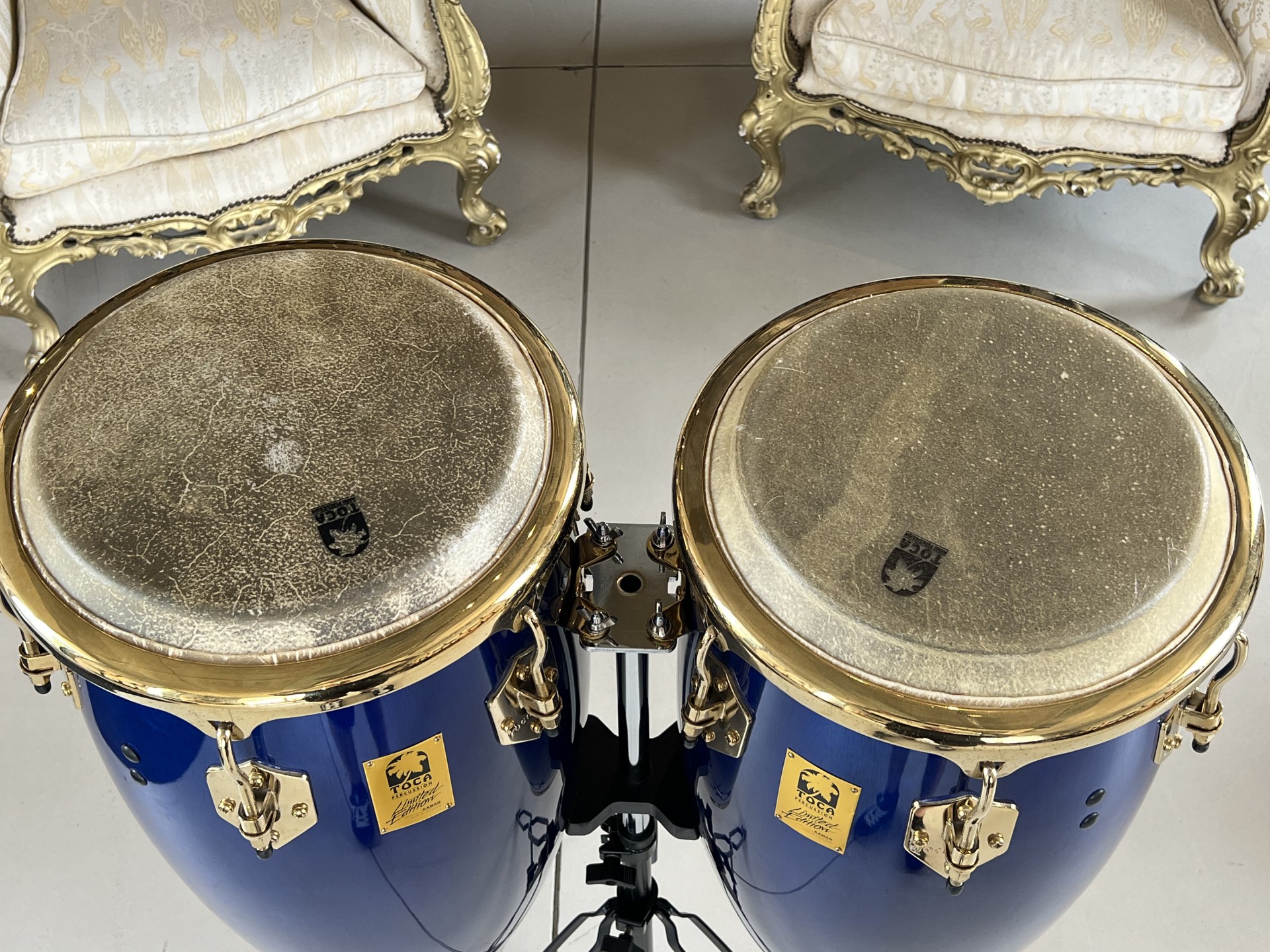 TOCA PERCUSSION KAMAN Limited Edition Blue - Congas + BAGS
