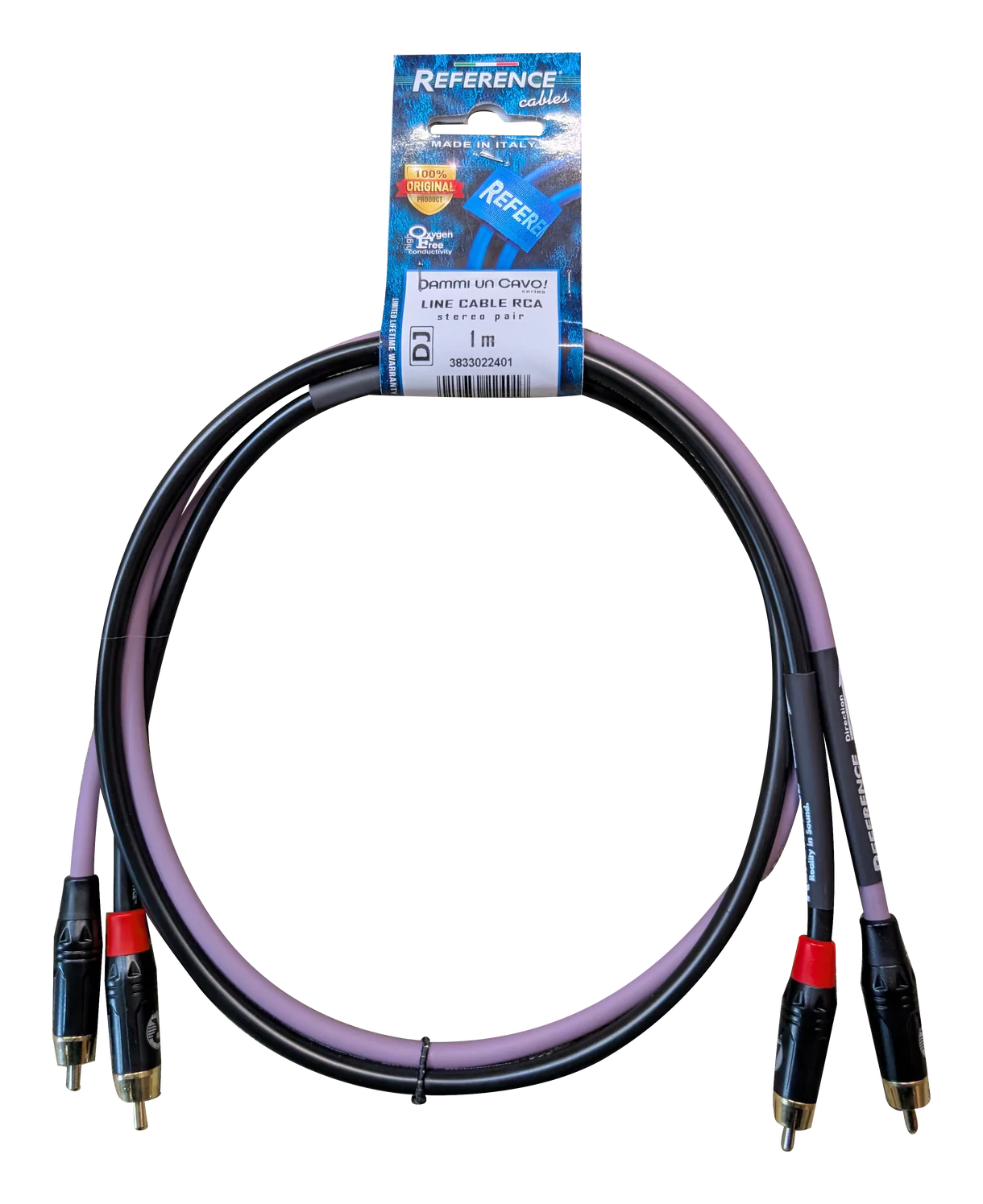REFERENCE Dammi Un Cavo Line Cable RCA Stereo Pair 1mt