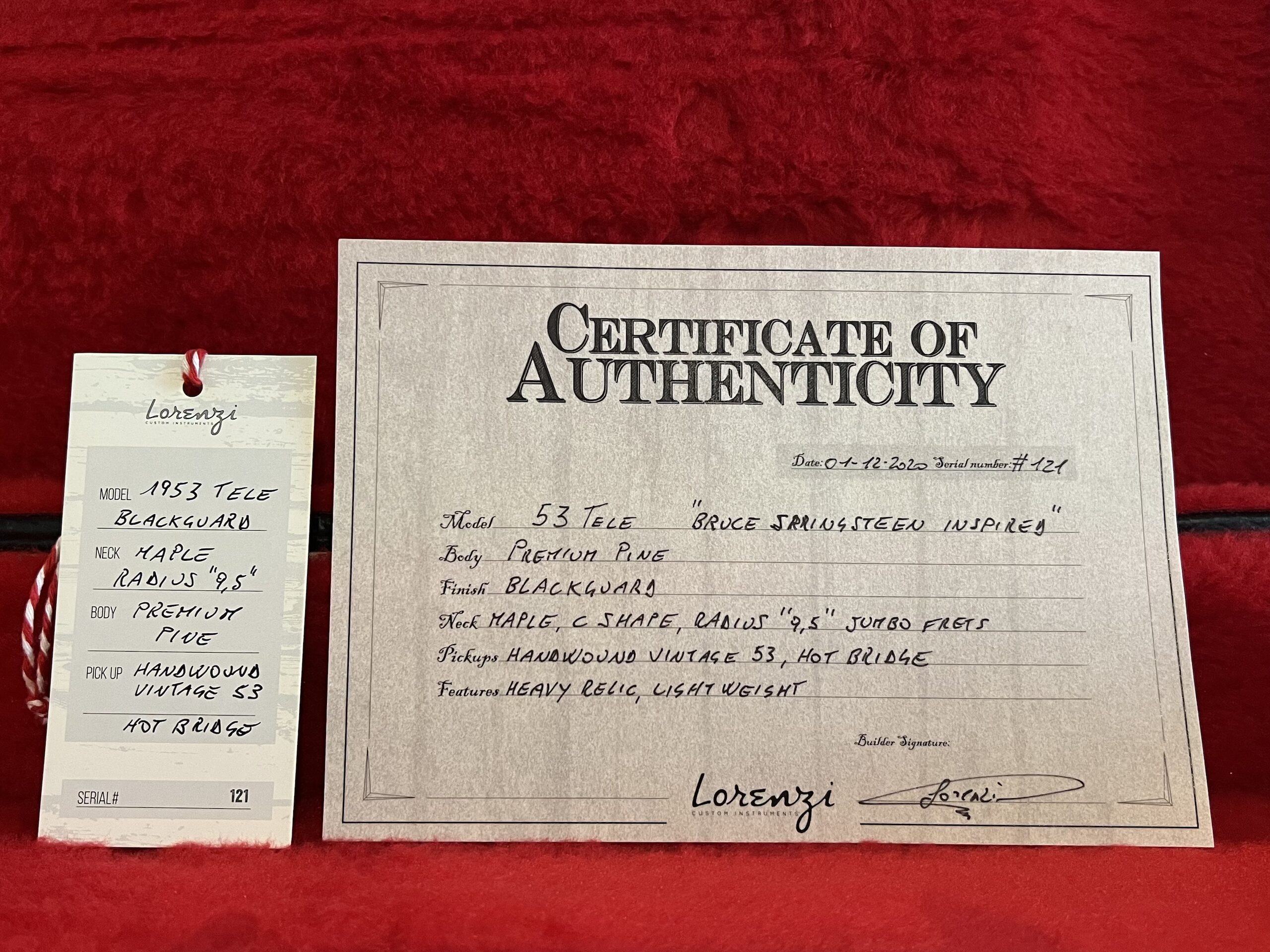 Lorenzi Custom Instruments 1953 Tele Blackguard - immagine 9