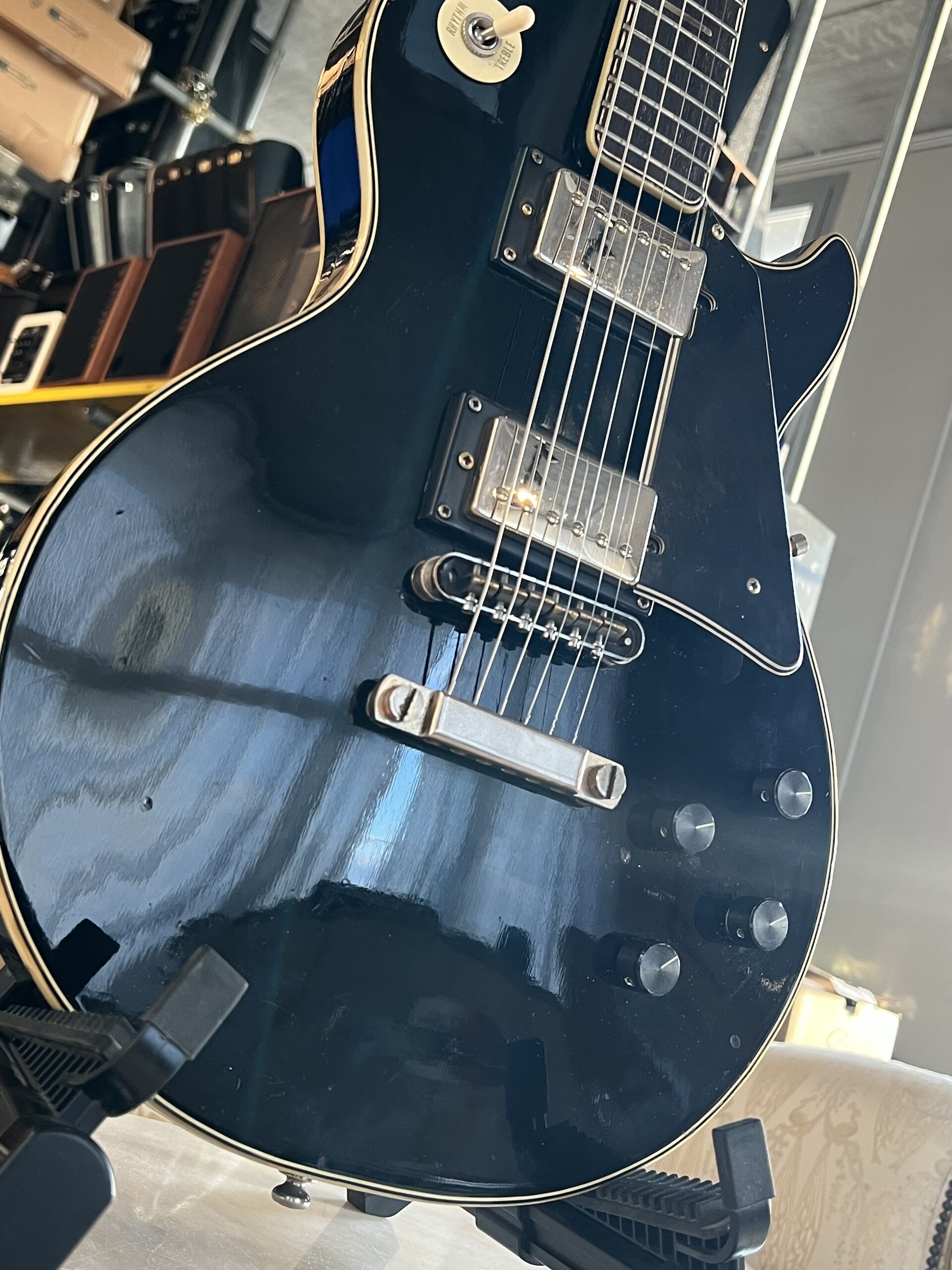 Hans Bauer '70 Les Paul - Made in Japan - Black - immagine 3