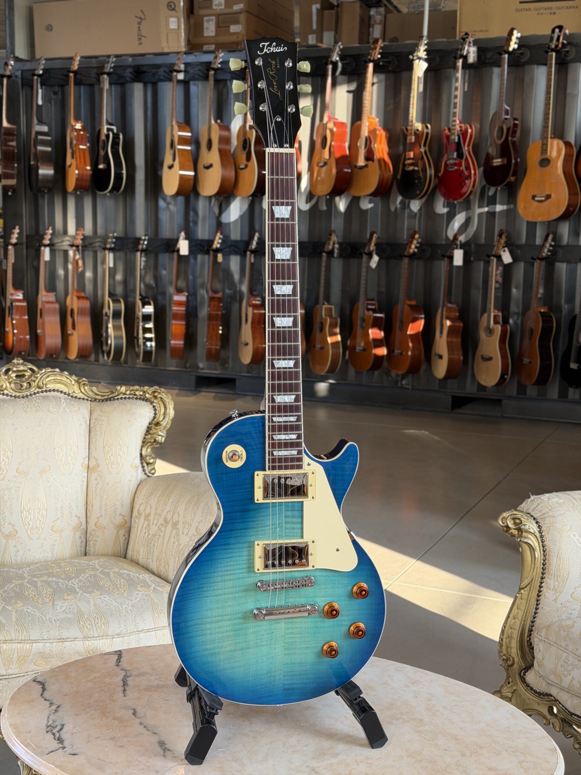 TOKAI UALS62F Flame Ocean Blue Burst