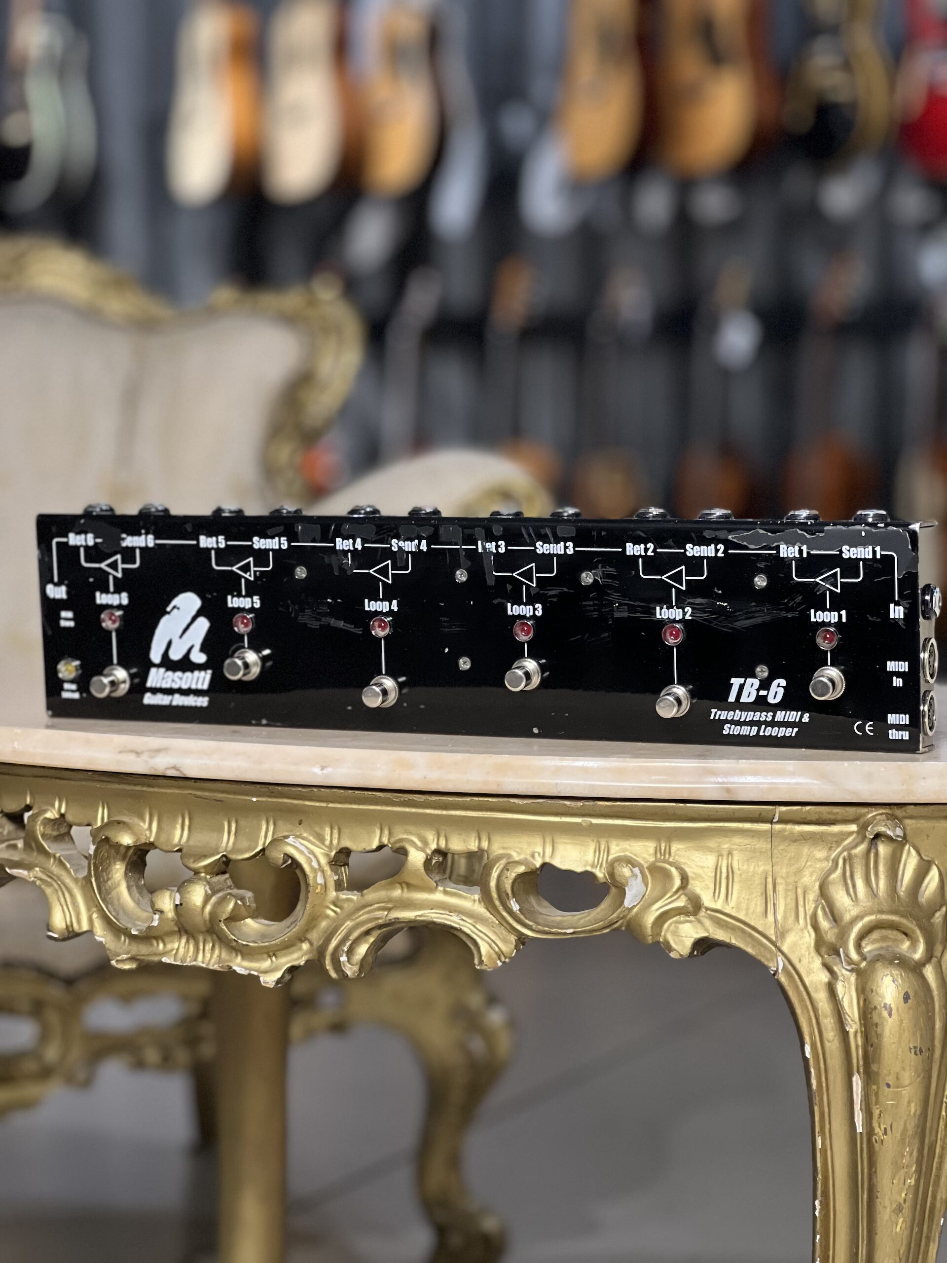 Masotti TB-6 Truebypass MIDI & Stomp Looper