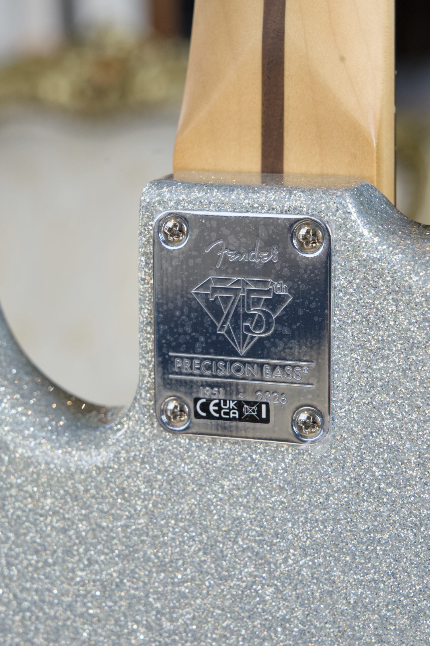 Fender 75th Anniversary Player II Precision Bass Rosewood Fingerboard Diamond Dust Sparkle - immagine 5