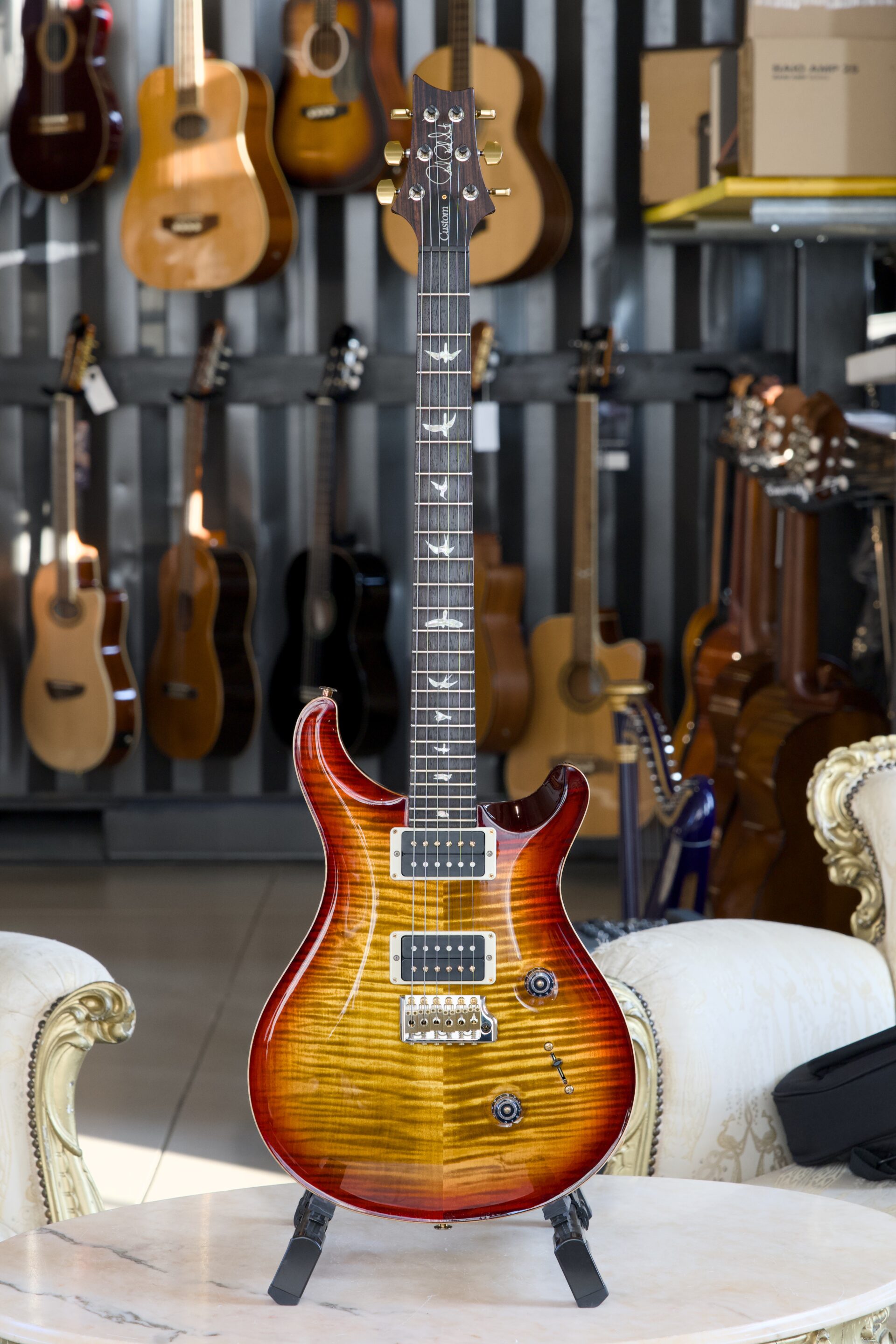 PRS Custom 24 10-top Dark Cherry Burst 2022