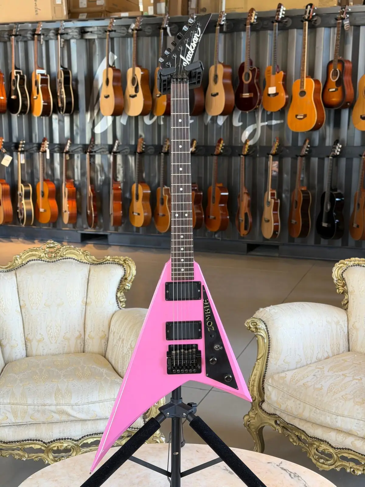 JACKSON USA RR1 Student Model Rhoads Glitter Pink 1986