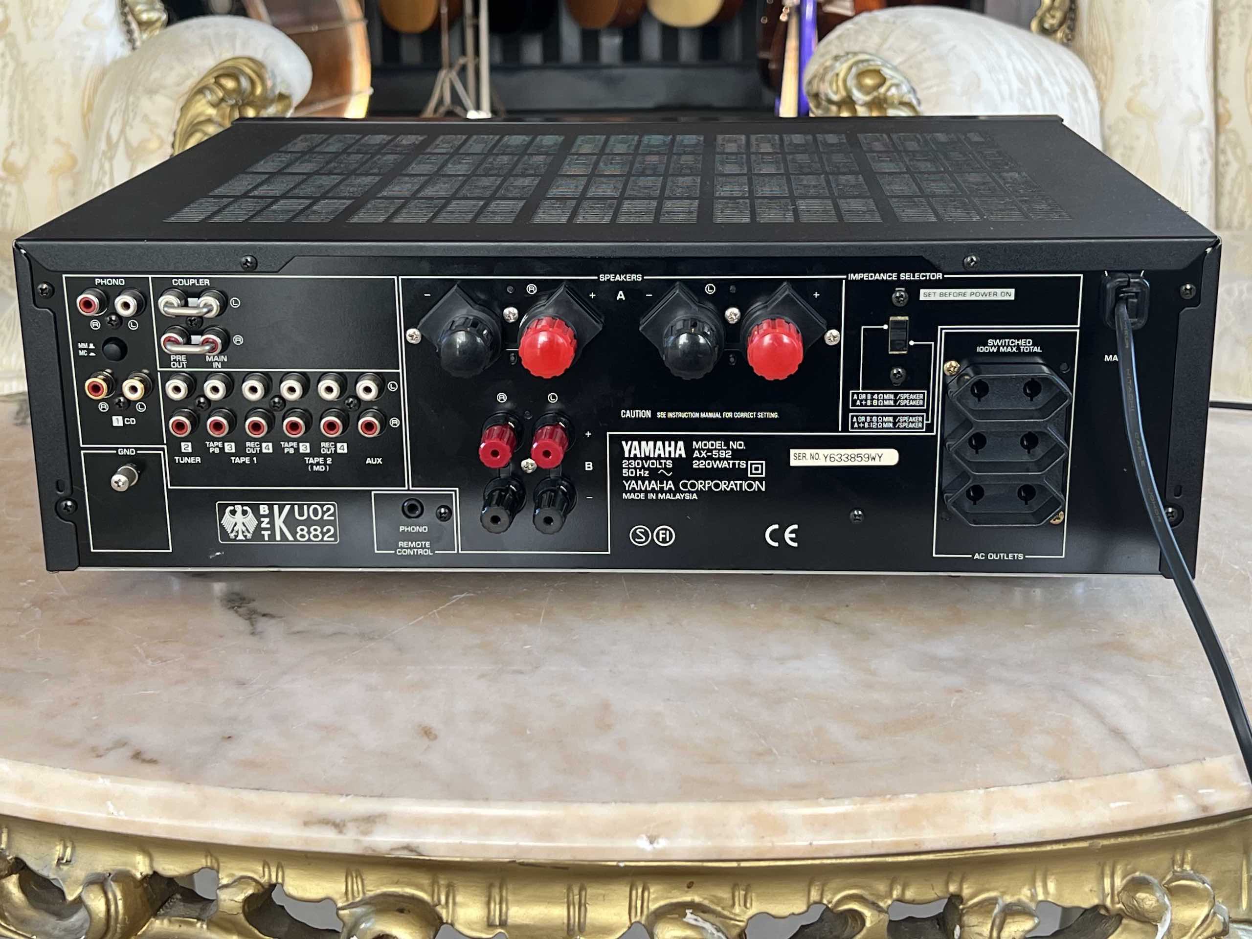 Yamaha Natural Sound Stereo Amplifier AX-592 - immagine 5