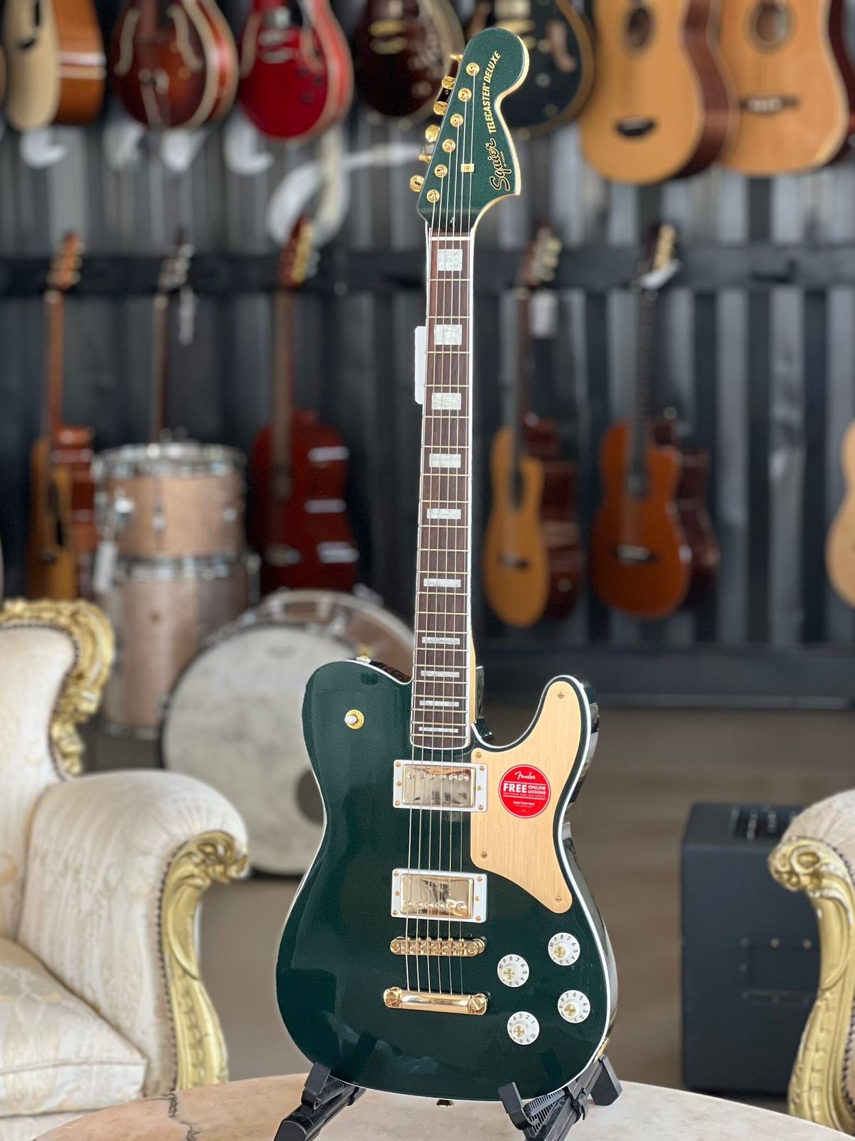 Squier Deluxe Limited Edition Paranormal Troublemaker Telecaster Cadillac Green