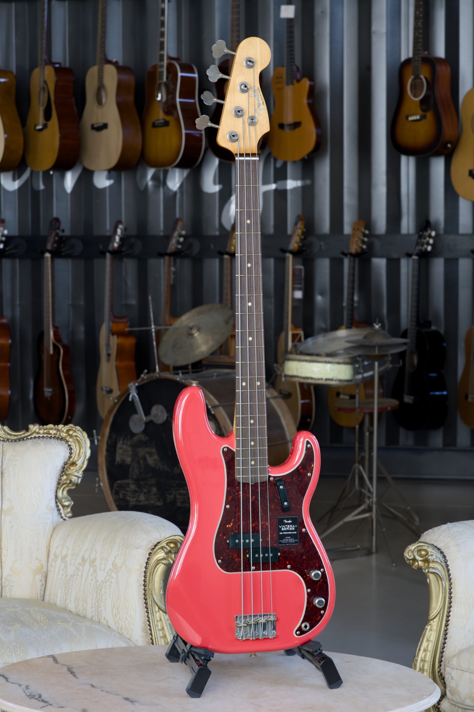 Fender Limited Edition Vintera II Road Worn '60s Precision Bass, Rosewood Fingerboard, Fiesta Red