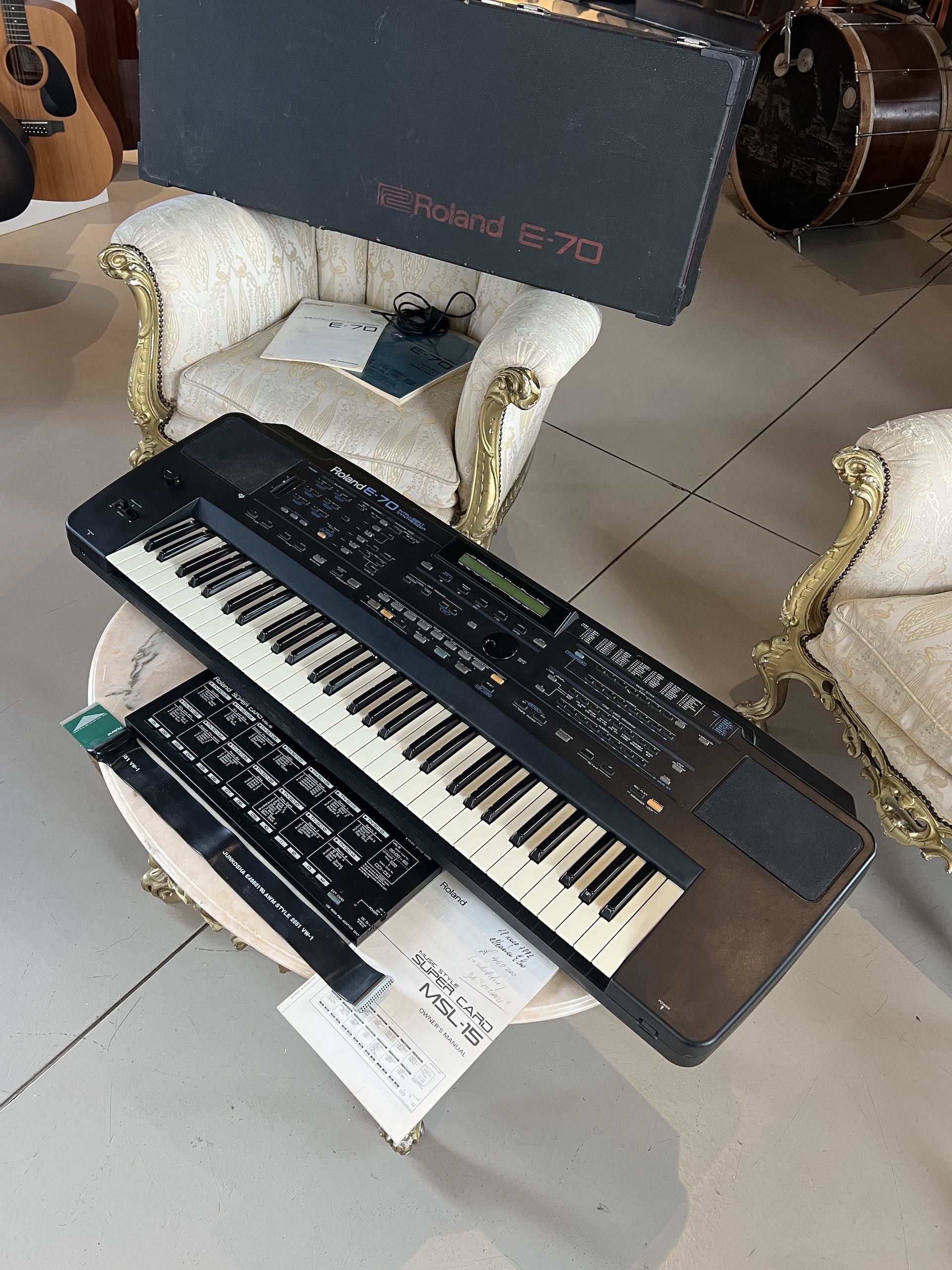 Roland E70 + Roland Super Card MSL-15 + Original Hardcase