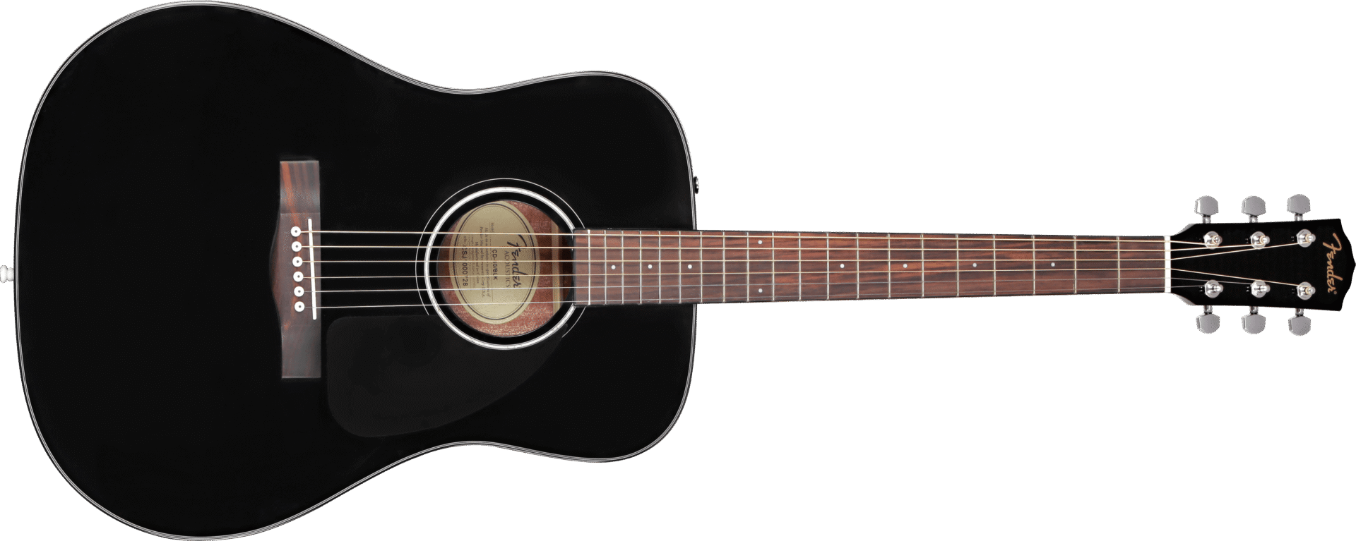 FENDER CD-60 Dreadnought V3 DS Black (PROMO ONLINE)