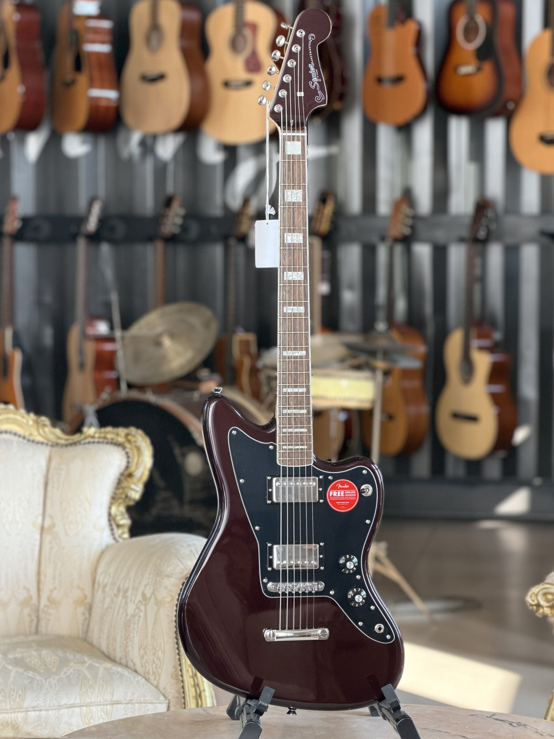 FENDER Squier Paranormal Baritone Jazzmaster HH LRL Oxblood