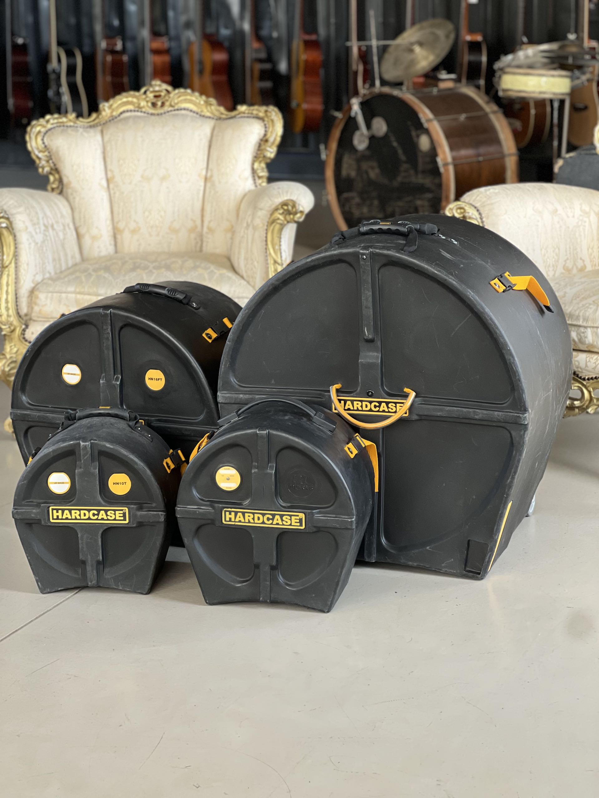 HARDCASE Drum Case Set 22/10/12/16