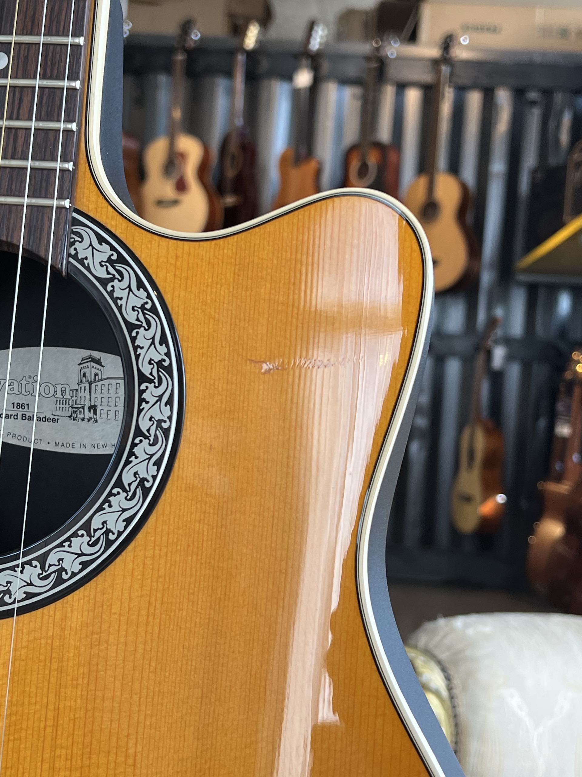 Ovation 1861 Standard Balladeer - 1994 Natural - immagine 3