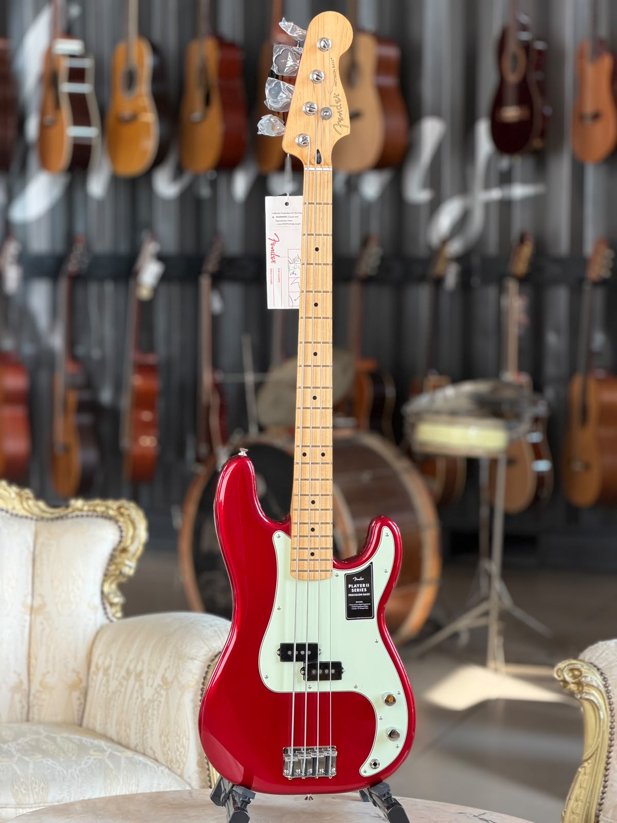 Fender 75th Anniversary Player II Precision Bass - Candy Apple Red