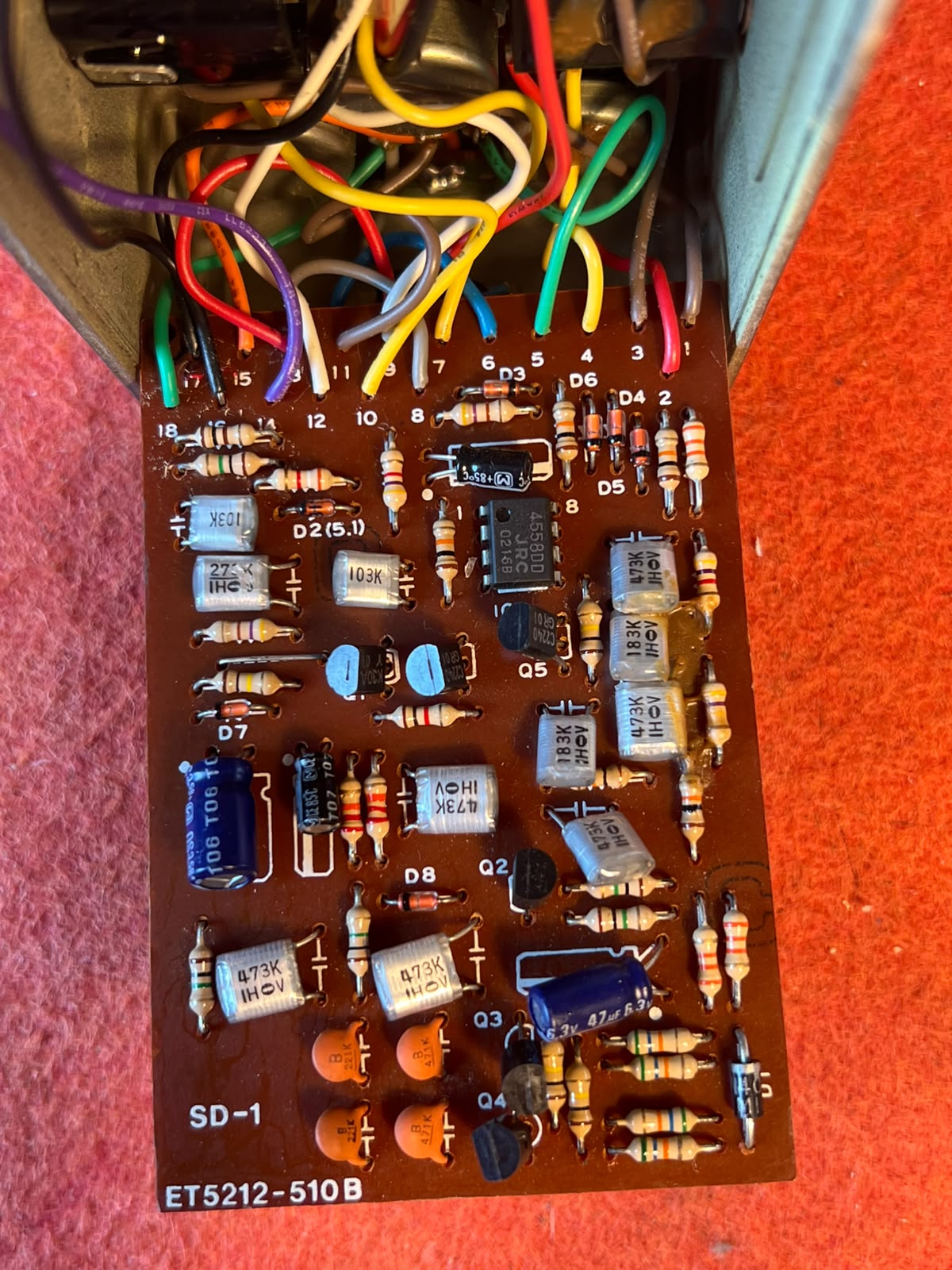 BOSS SD-1 Super OverDrive (Black Label Made in Taiwan) 1988 - 1997 - immagine 7