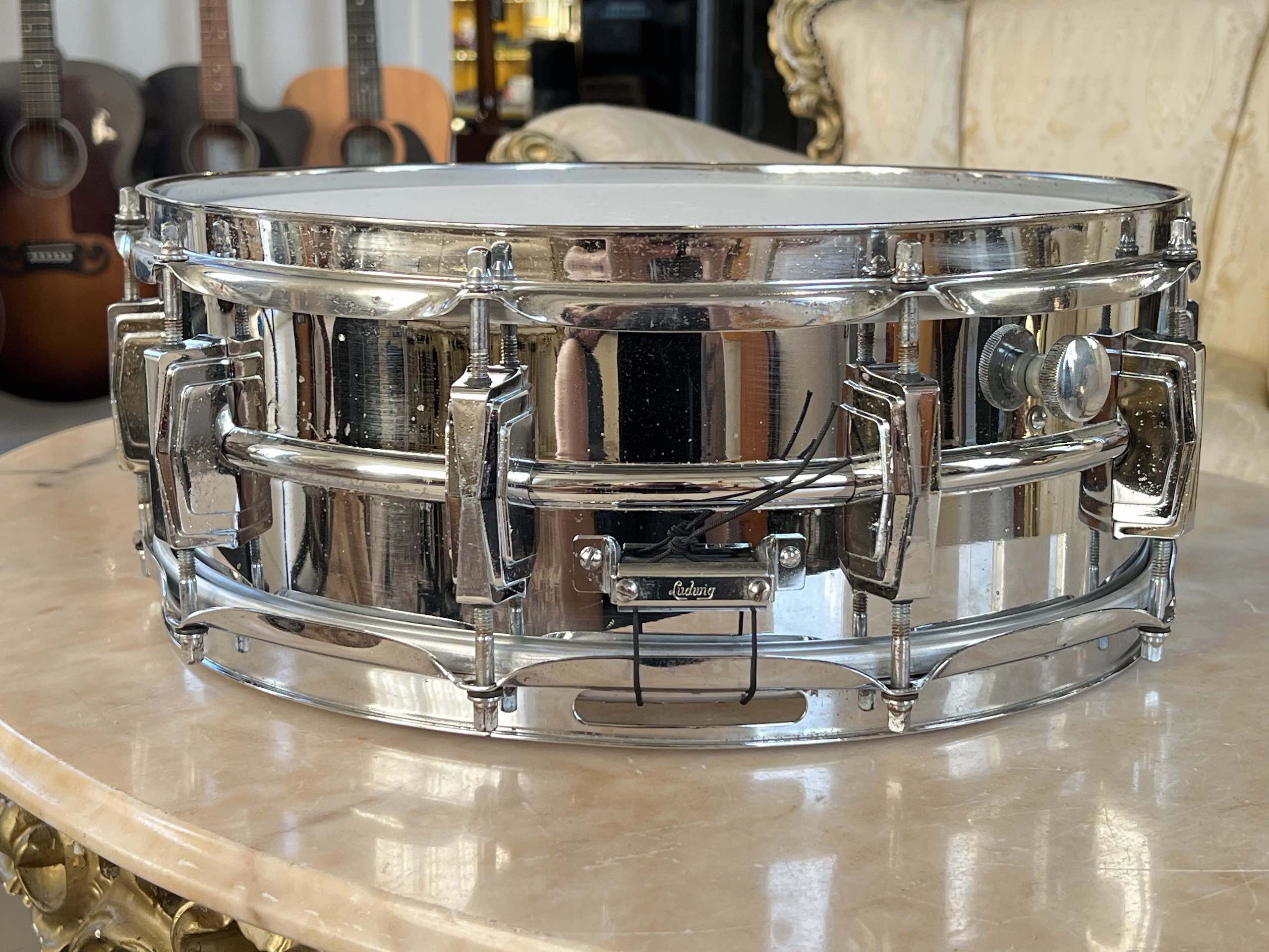 Ludwig Blue Olive Badge Supraphonic 14x5 1970 - immagine 5