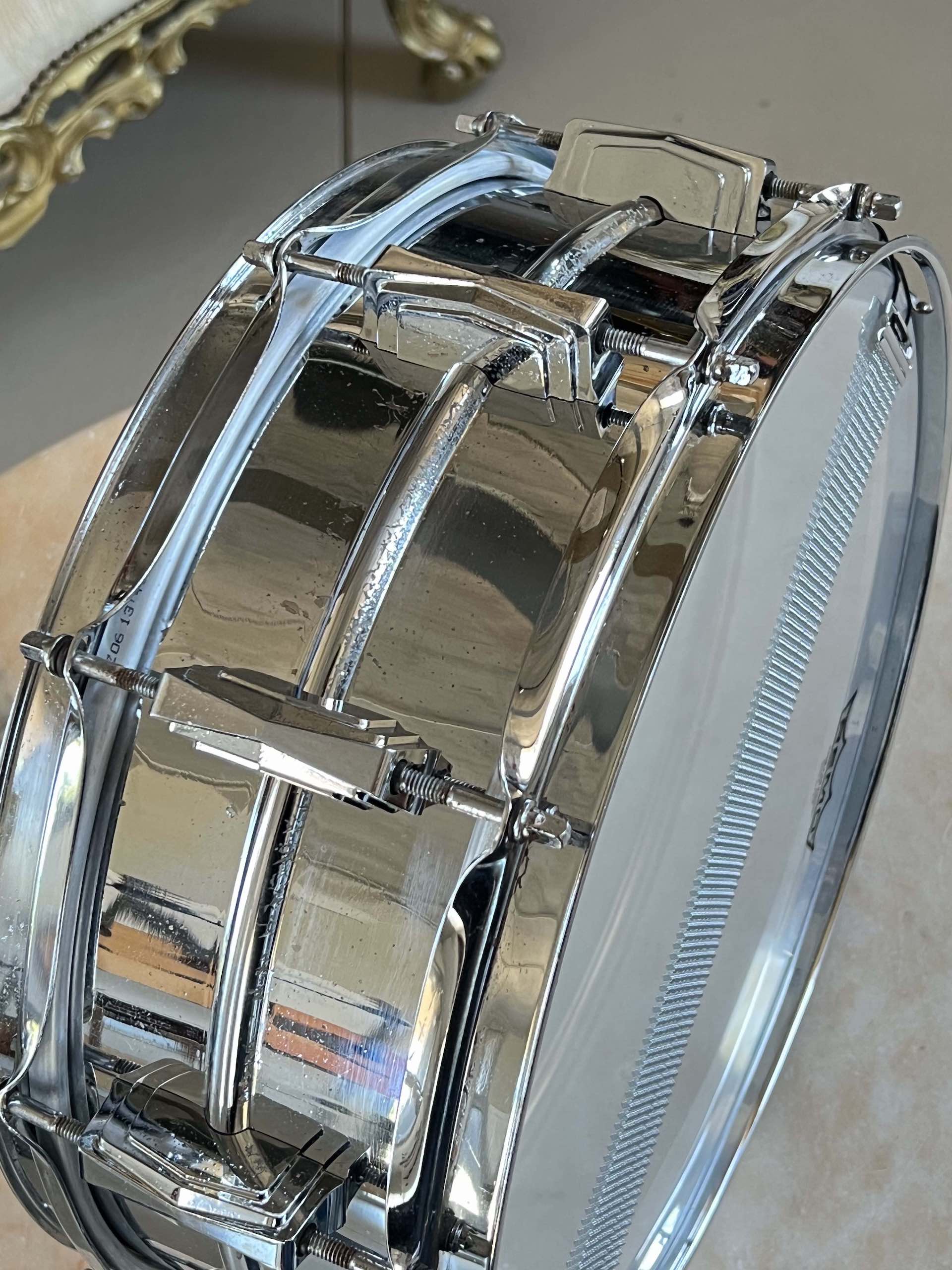 Ludwig Blue Olive Badge Supraphonic 14x5 1970 - immagine 6