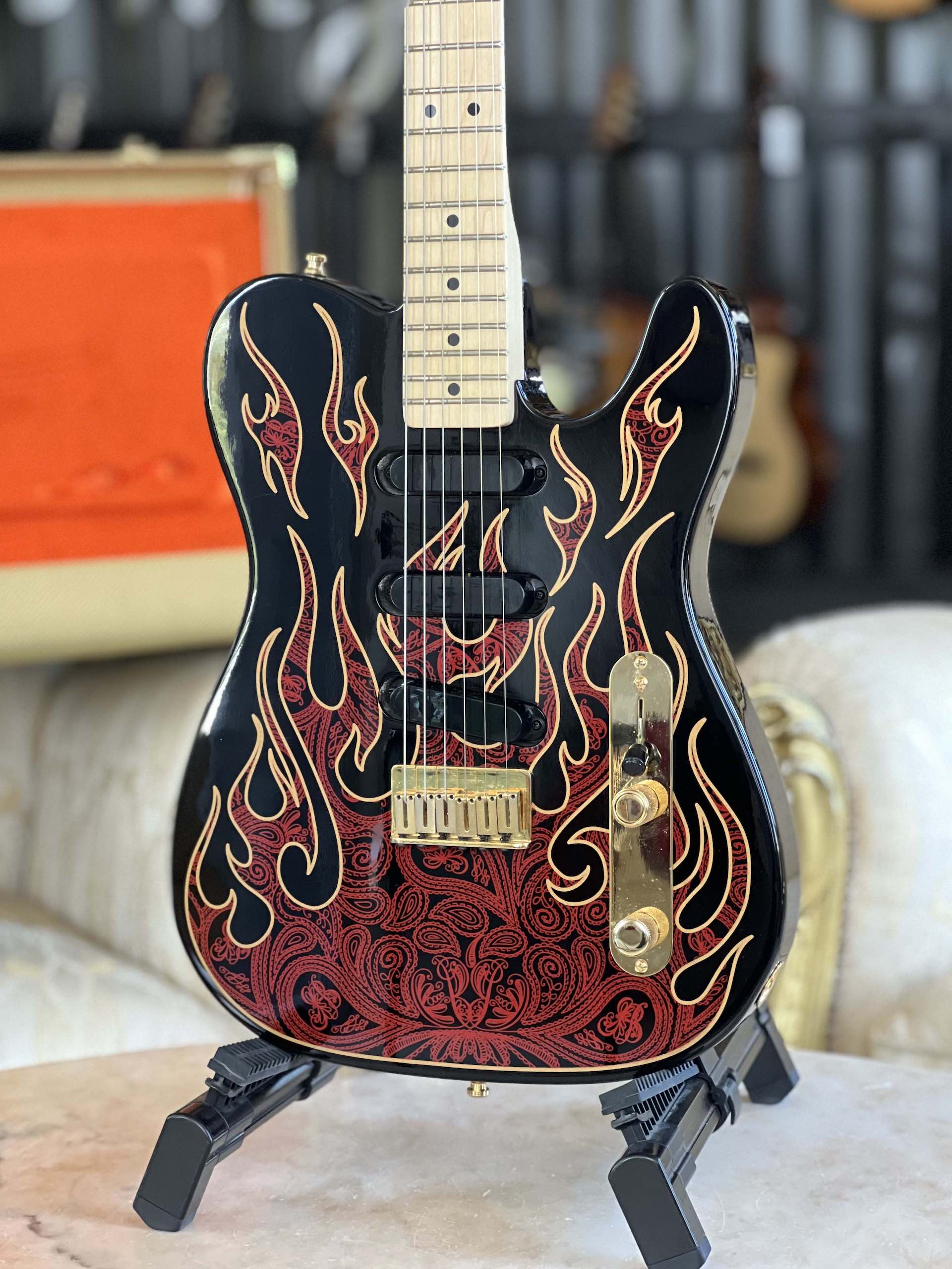 Fender James Burton Signature Telecaster - Red Paisley Flames - immagine 2