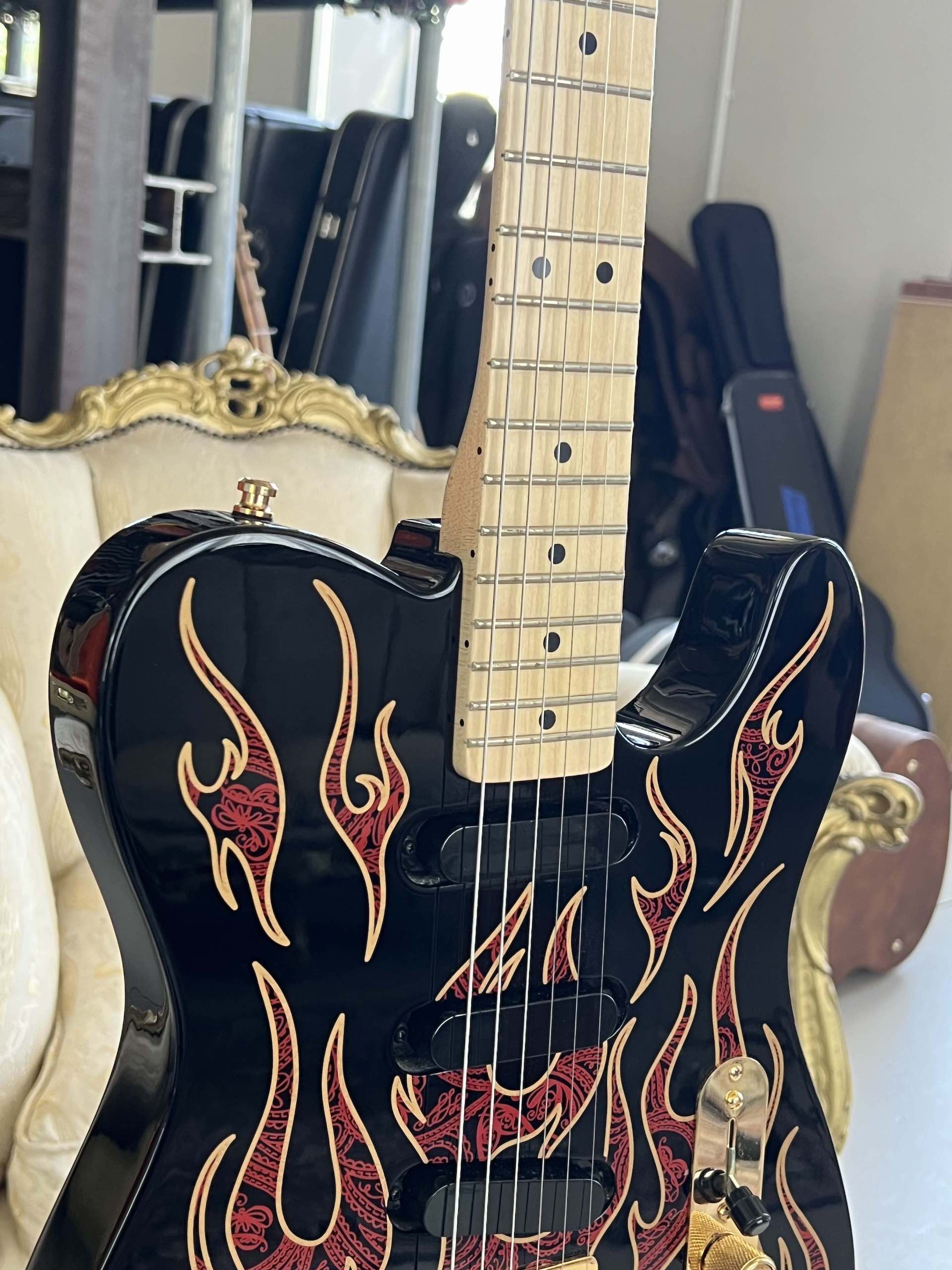 Fender James Burton Signature Telecaster - Red Paisley Flames - immagine 4