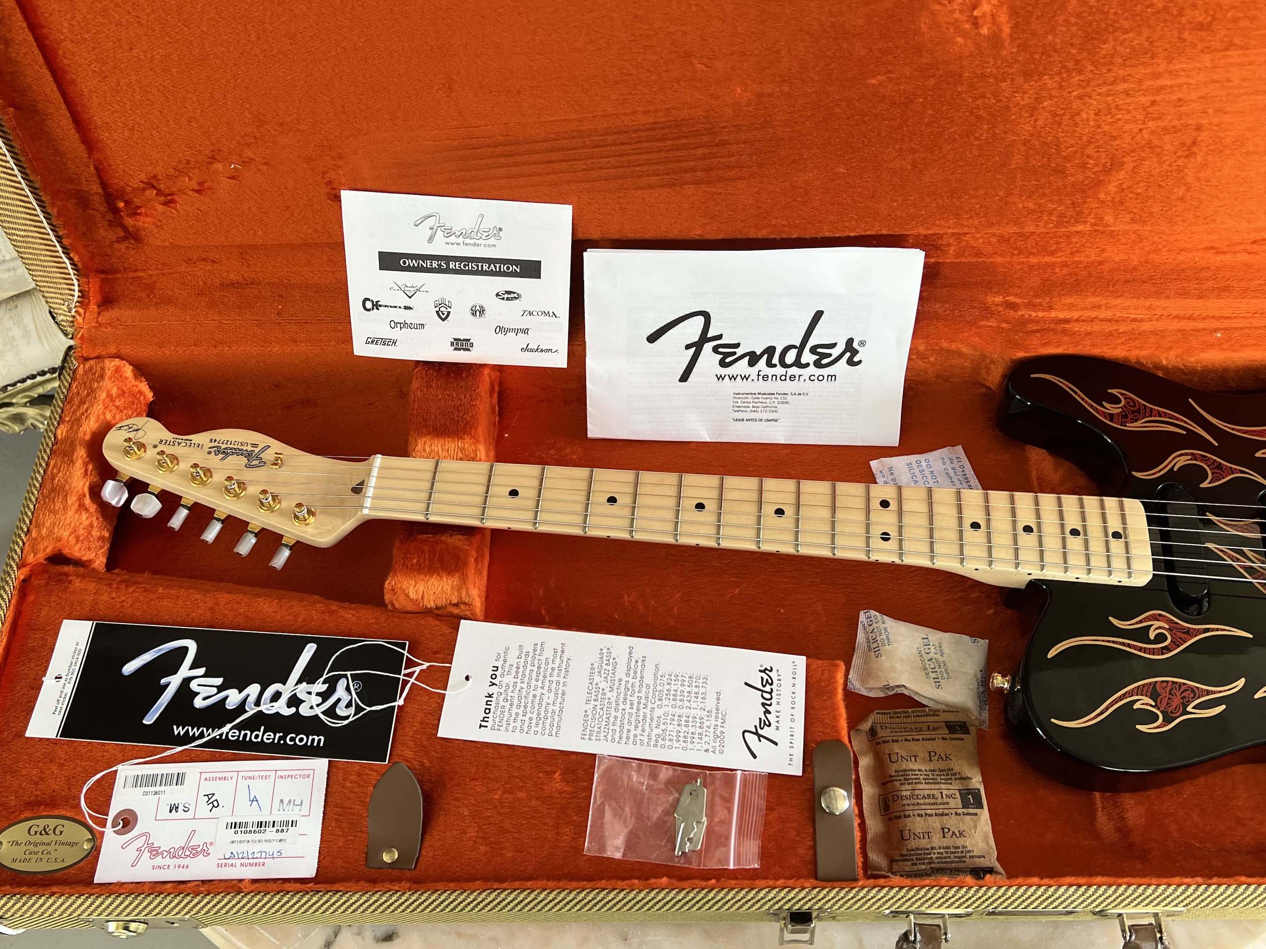 Fender James Burton Signature Telecaster - Red Paisley Flames - immagine 12