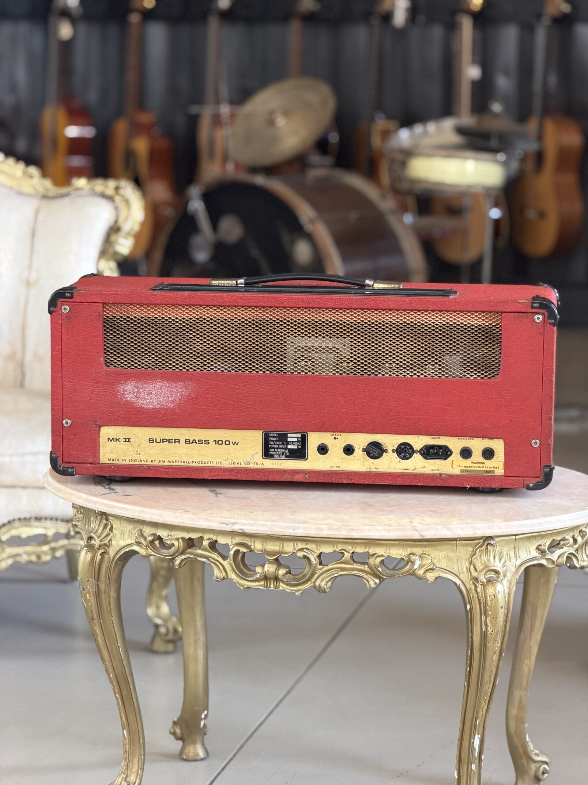Marshall JMP SuperBass 100w anno 1979 Red Tolex - immagine 5
