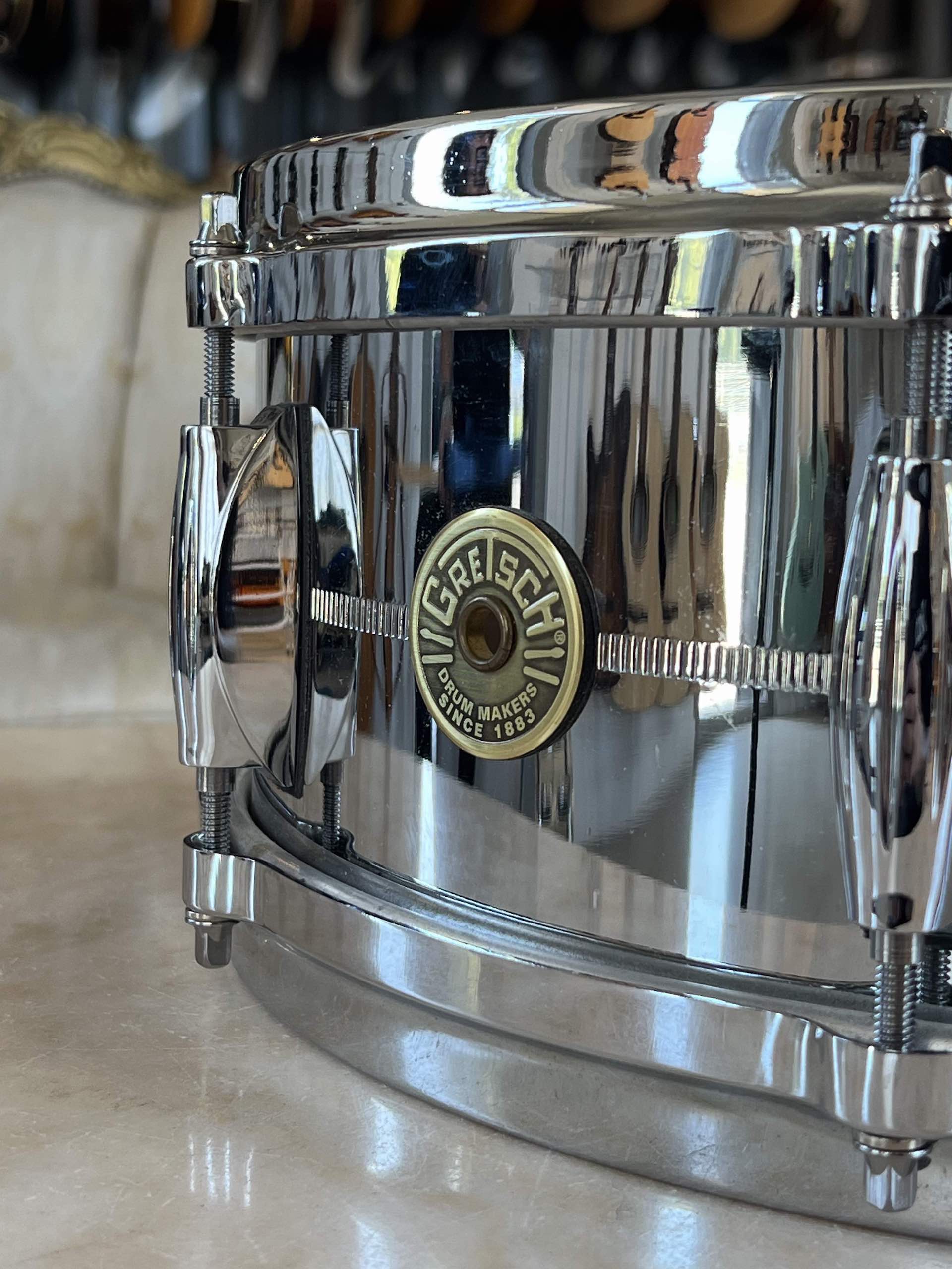 Gretsch Drums Usa Custom 14x05 Chrome over Brass - immagine 2
