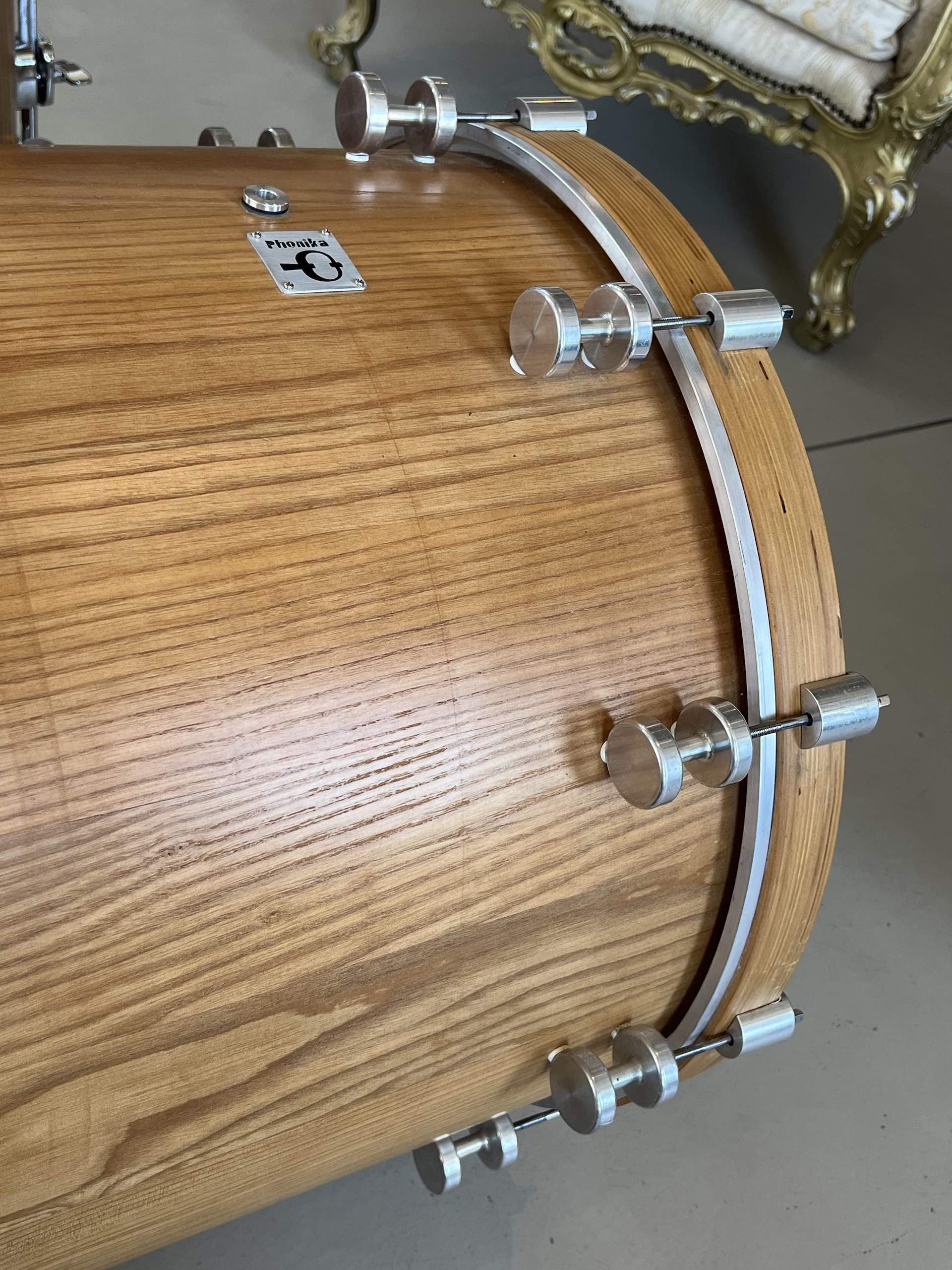 Phonika Drum Kit 22 10 12 16 - Doghe di Frassino - Ash Staves Shells - immagine 5
