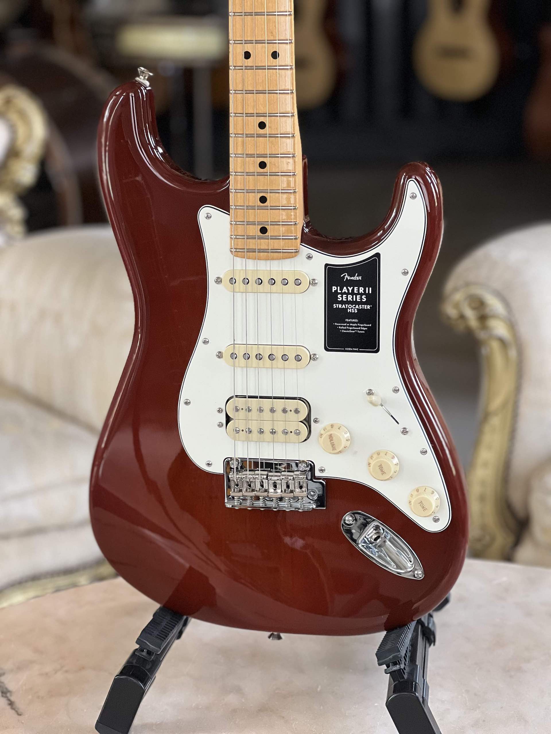 Fender Player II Strat HSS MN Transparent Mocha Burst - immagine 2