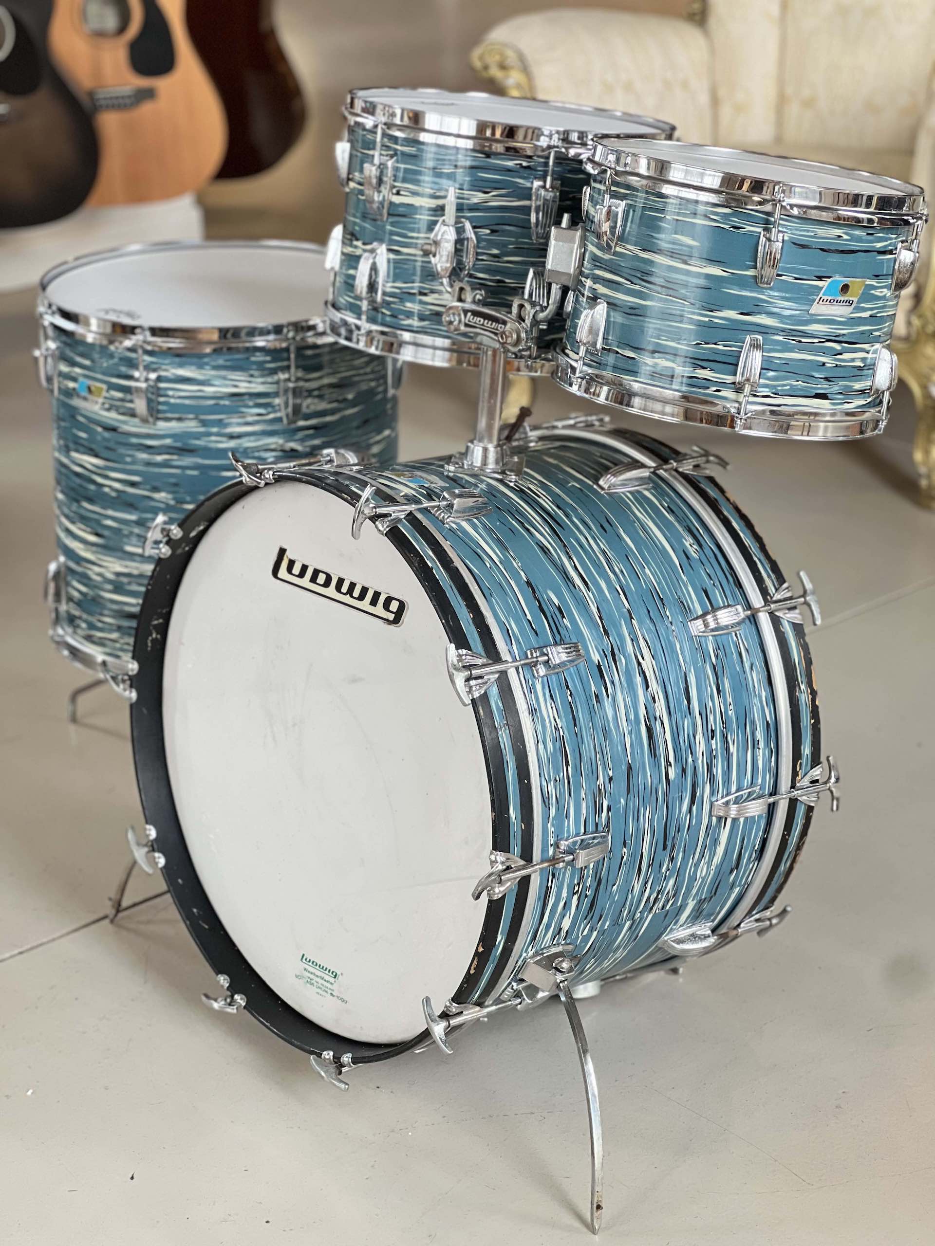Ludwig "Bowling Ball" Blue Oyster 1970 - immagine 2