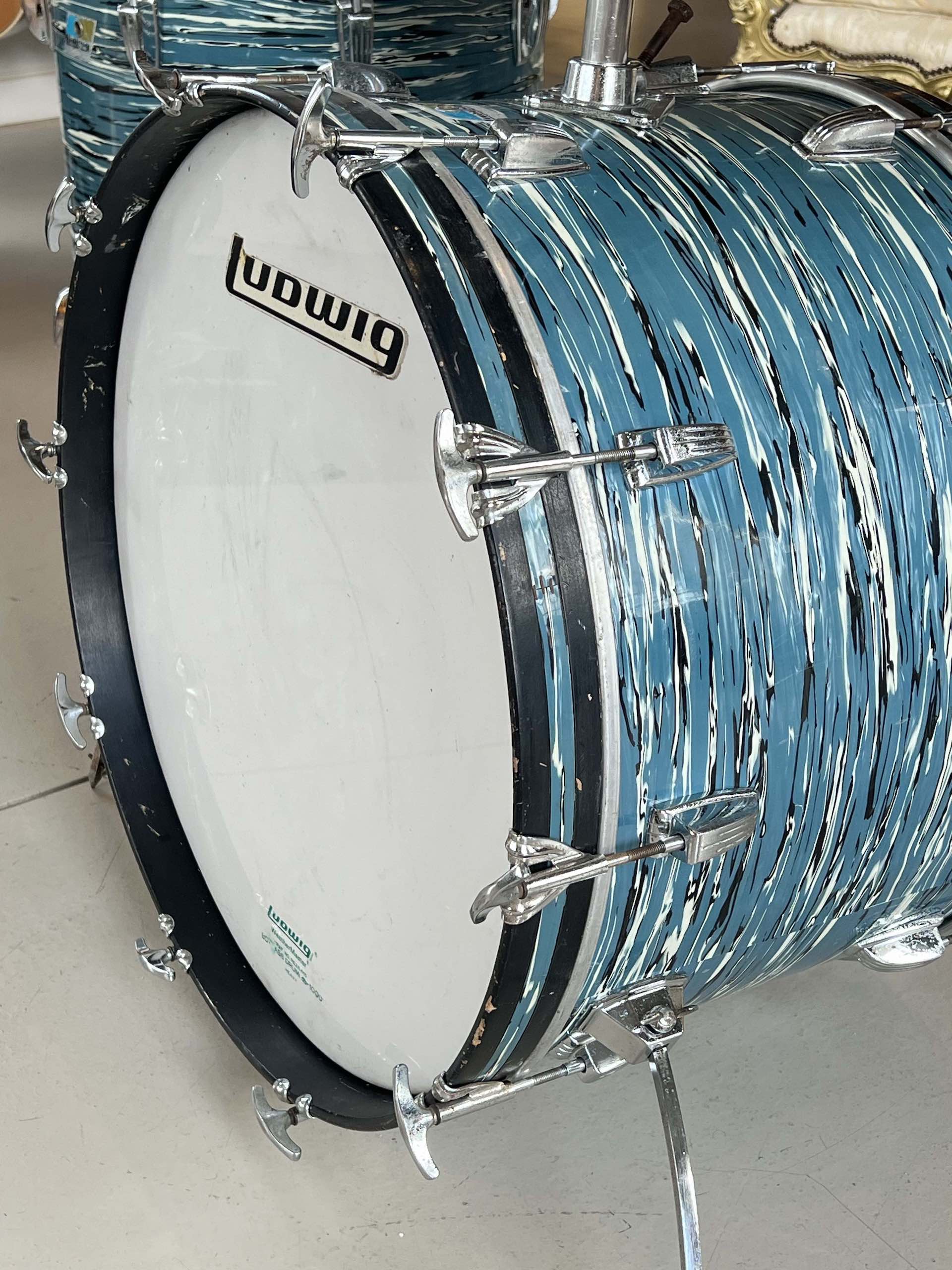 Ludwig "Bowling Ball" Blue Oyster 1970 - immagine 3