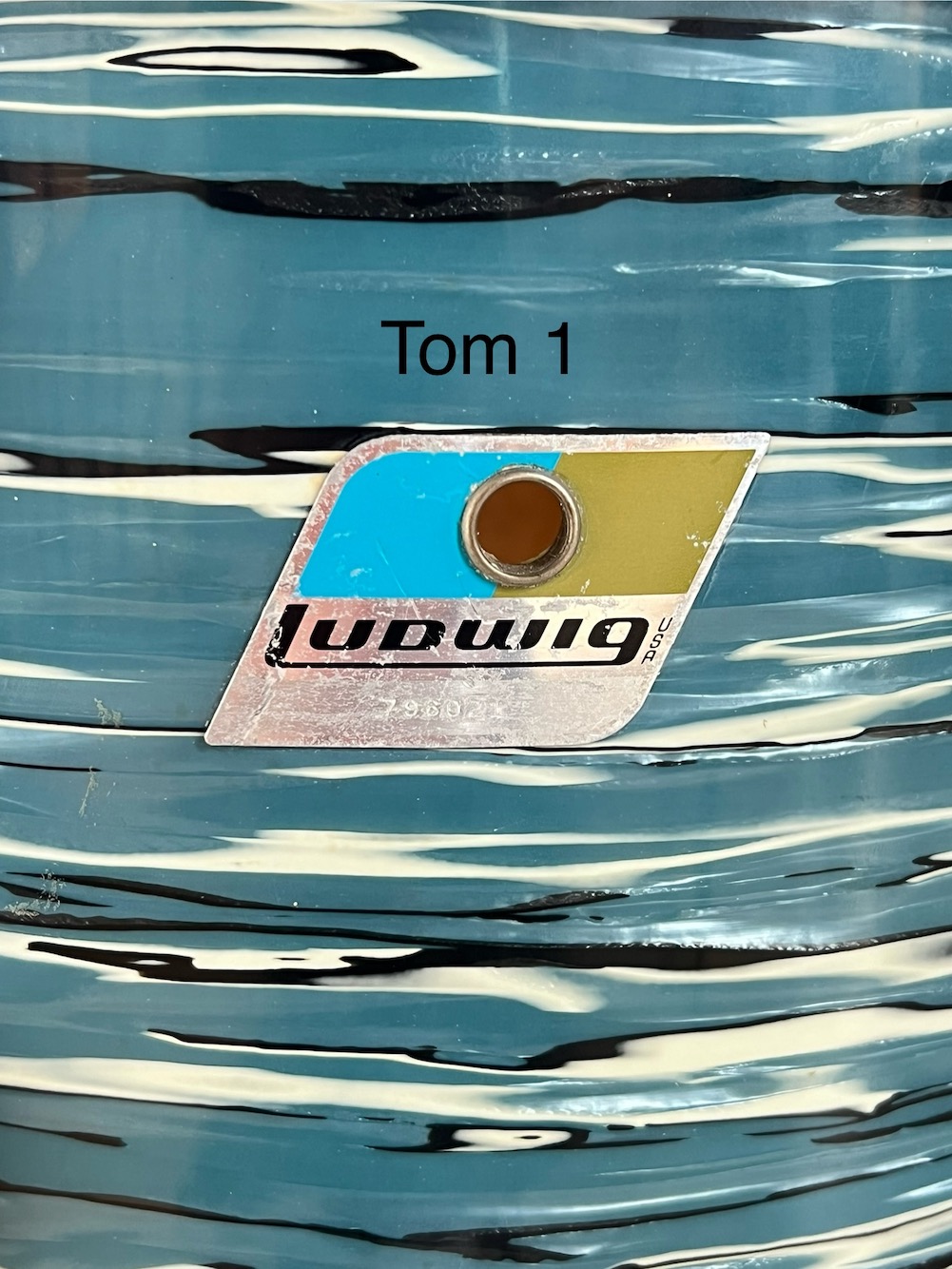 Ludwig "Bowling Ball" Blue Oyster 1970 - immagine 4
