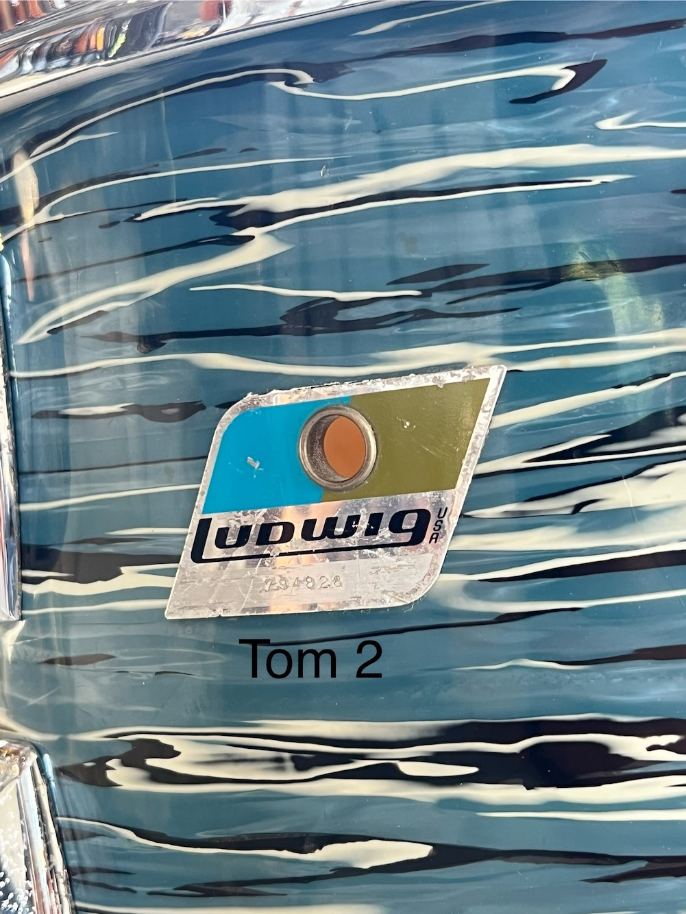 Ludwig "Bowling Ball" Blue Oyster 1970 - immagine 8