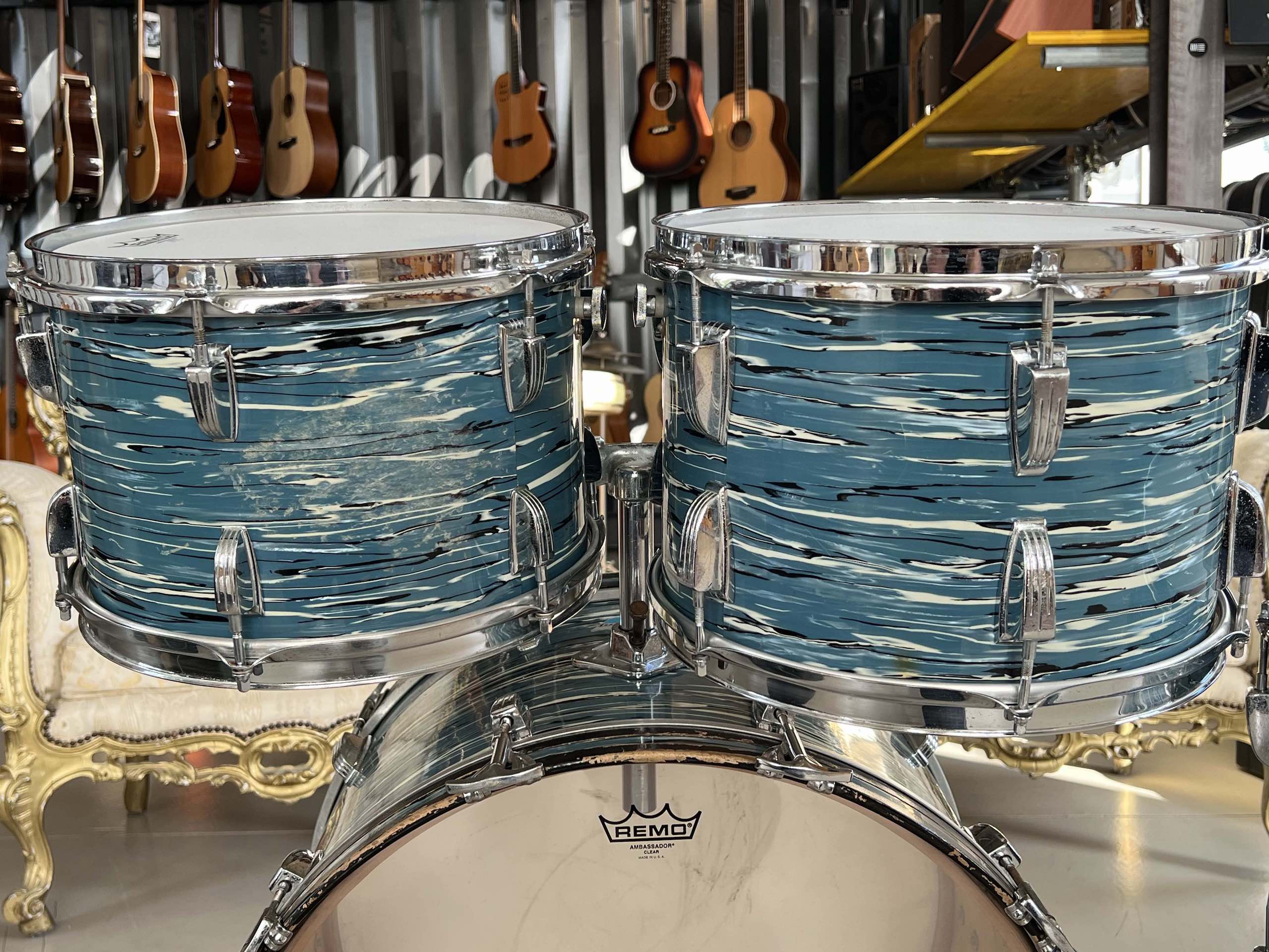 Ludwig "Bowling Ball" Blue Oyster 1970 - immagine 12