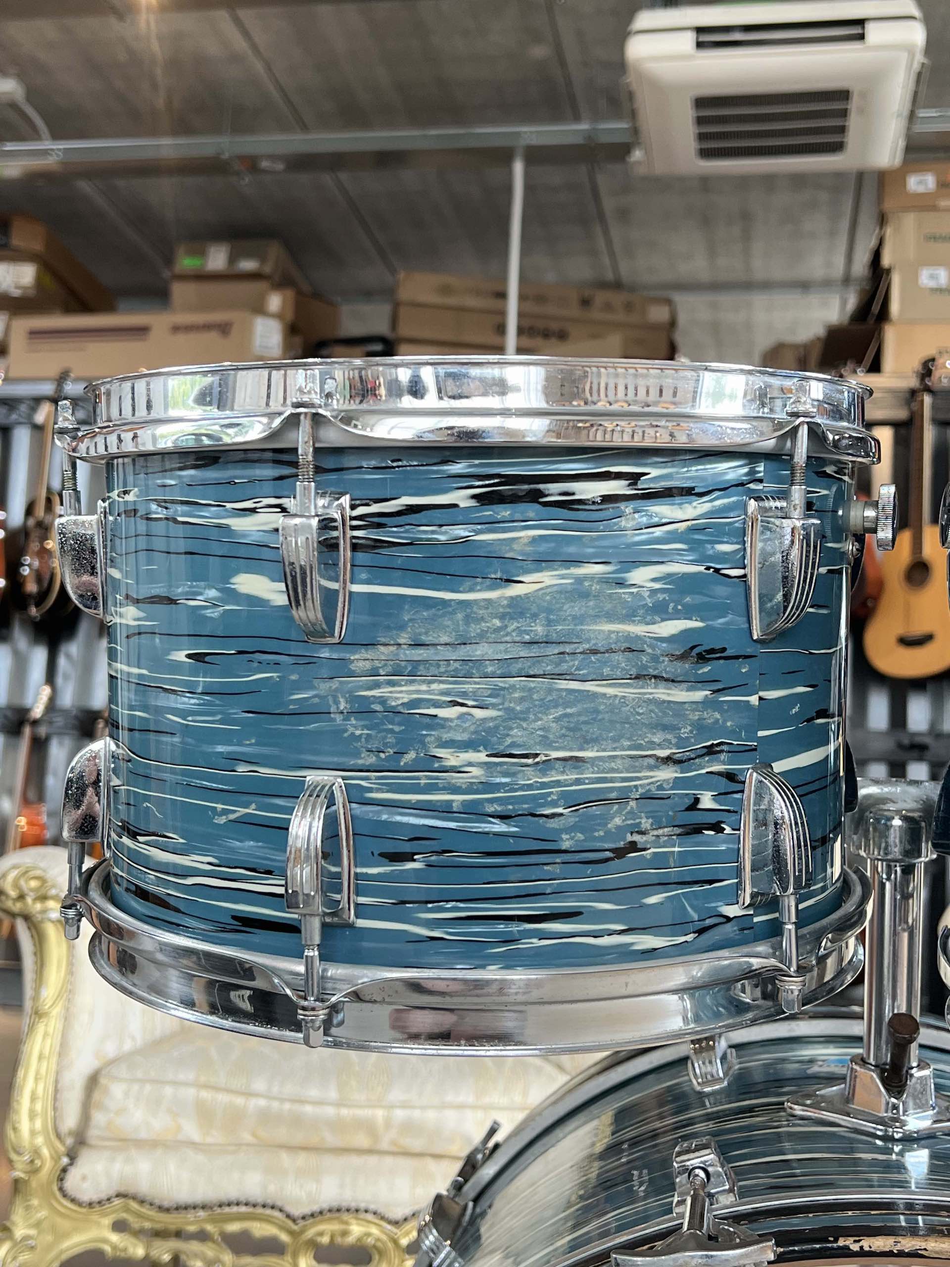 Ludwig "Bowling Ball" Blue Oyster 1970 - immagine 13