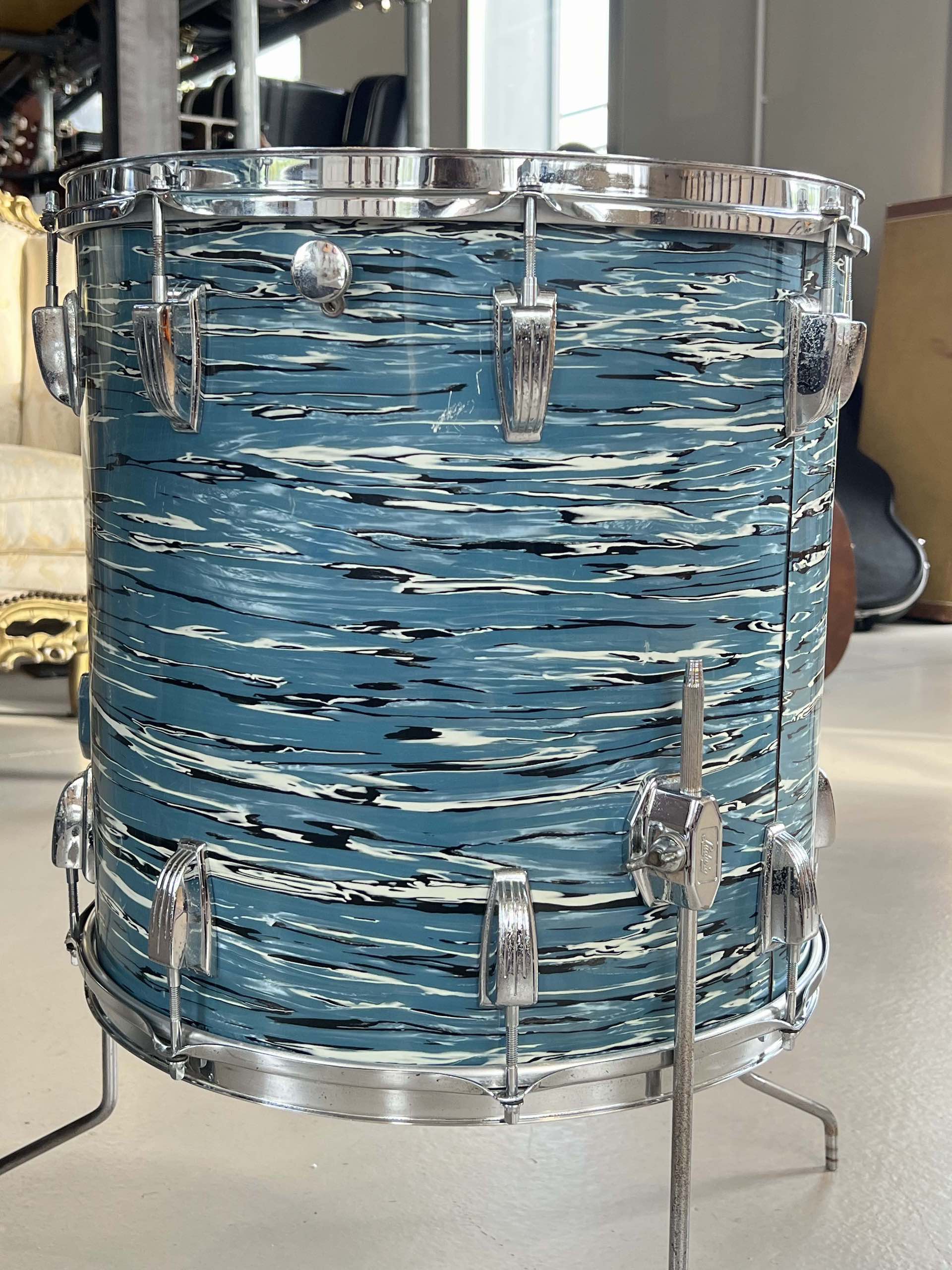 Ludwig "Bowling Ball" Blue Oyster 1970 - immagine 14