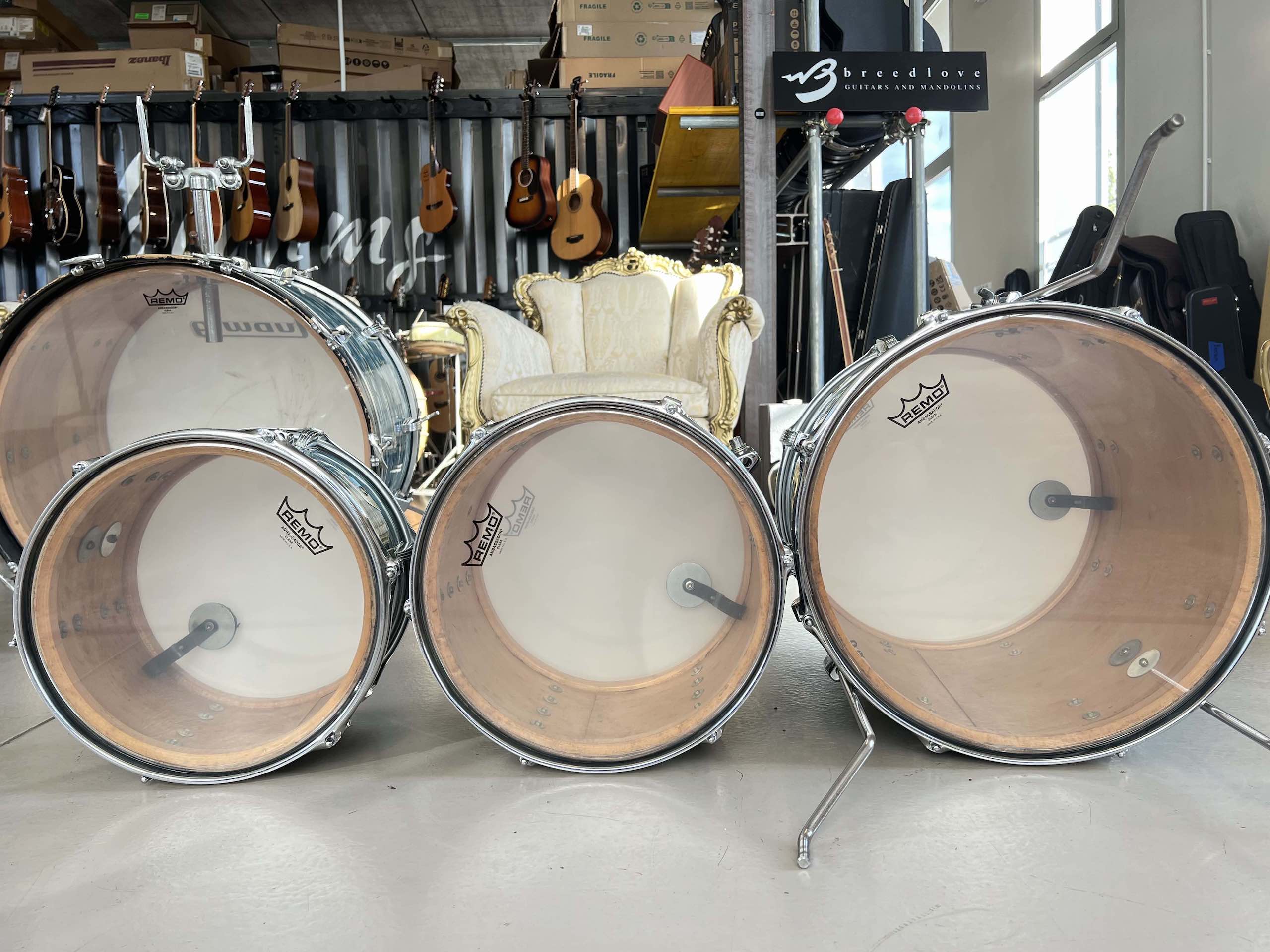 Ludwig "Bowling Ball" Blue Oyster 1970 - immagine 17