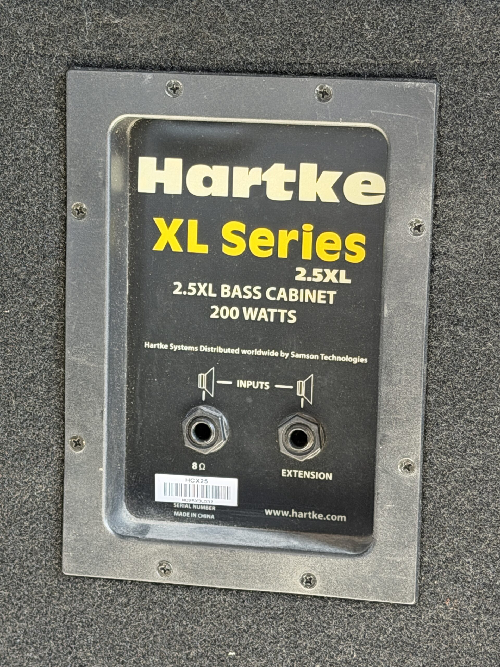 HARTKE 2.5 XL BASS CABINET - immagine 3