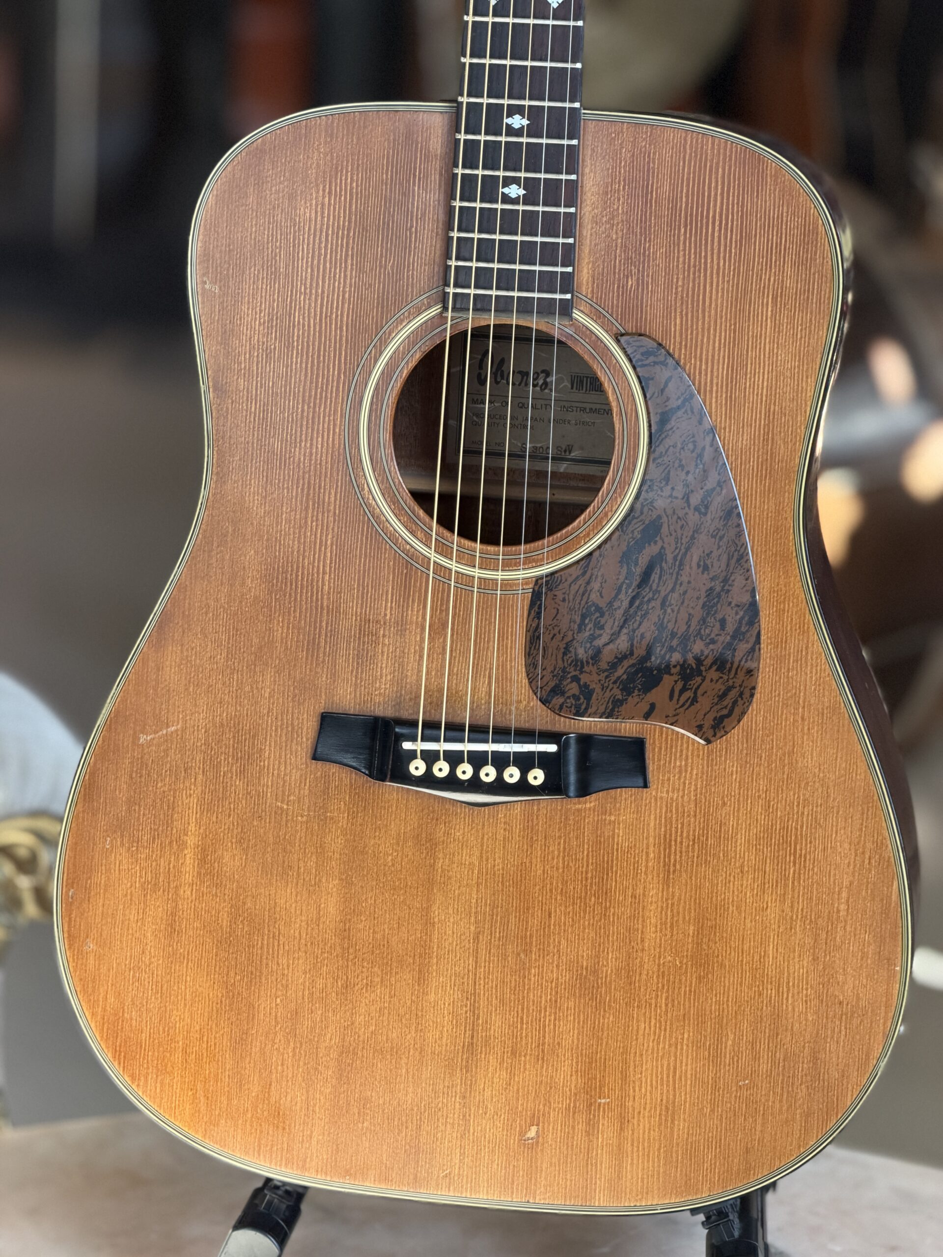 Ibanez S300 SV Vintage Dreadnought - Satin Violin - Made in Japan 1979 - immagine 2