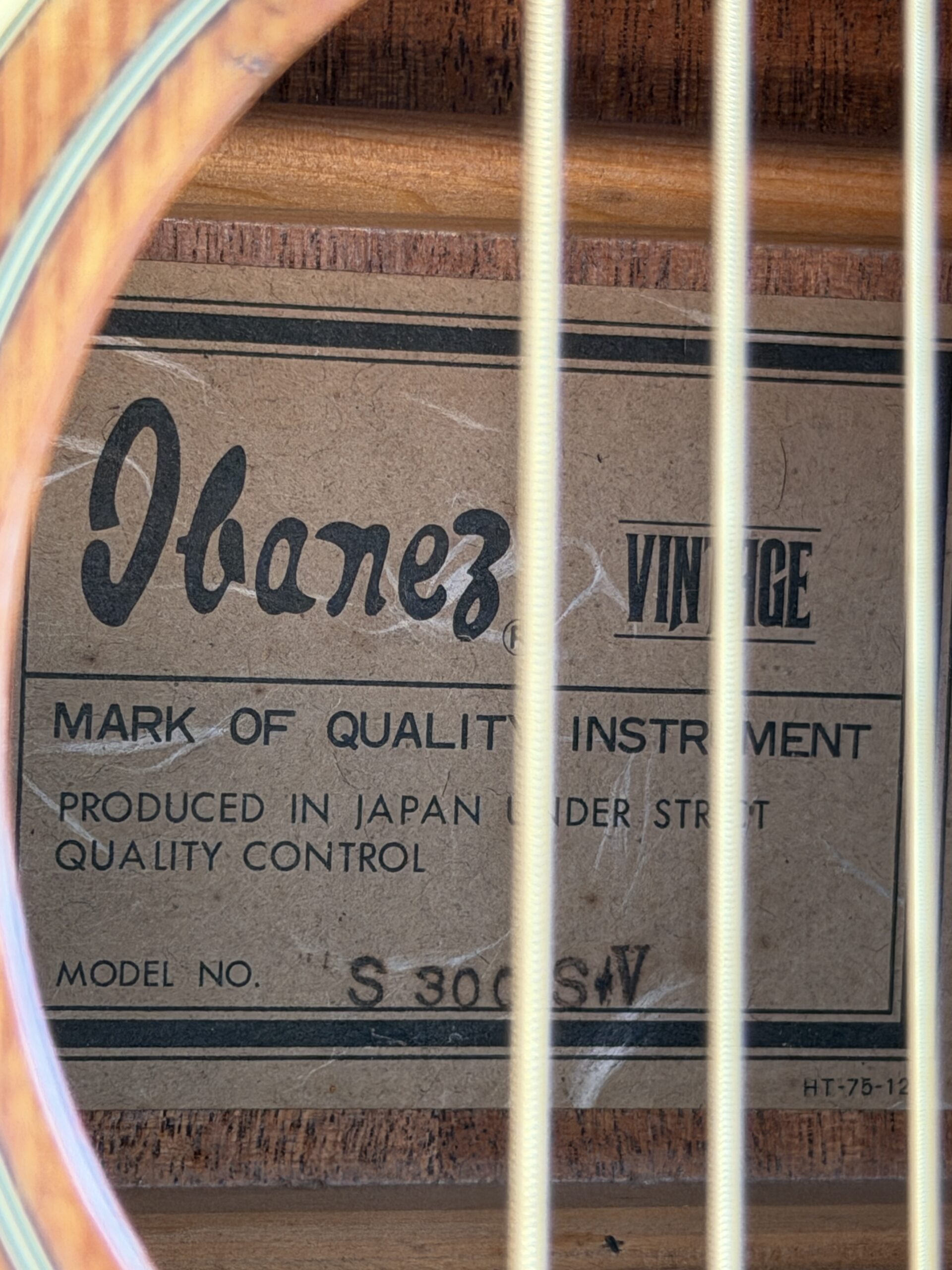 Ibanez S300 SV Vintage Dreadnought - Satin Violin - Made in Japan 1979 - immagine 5