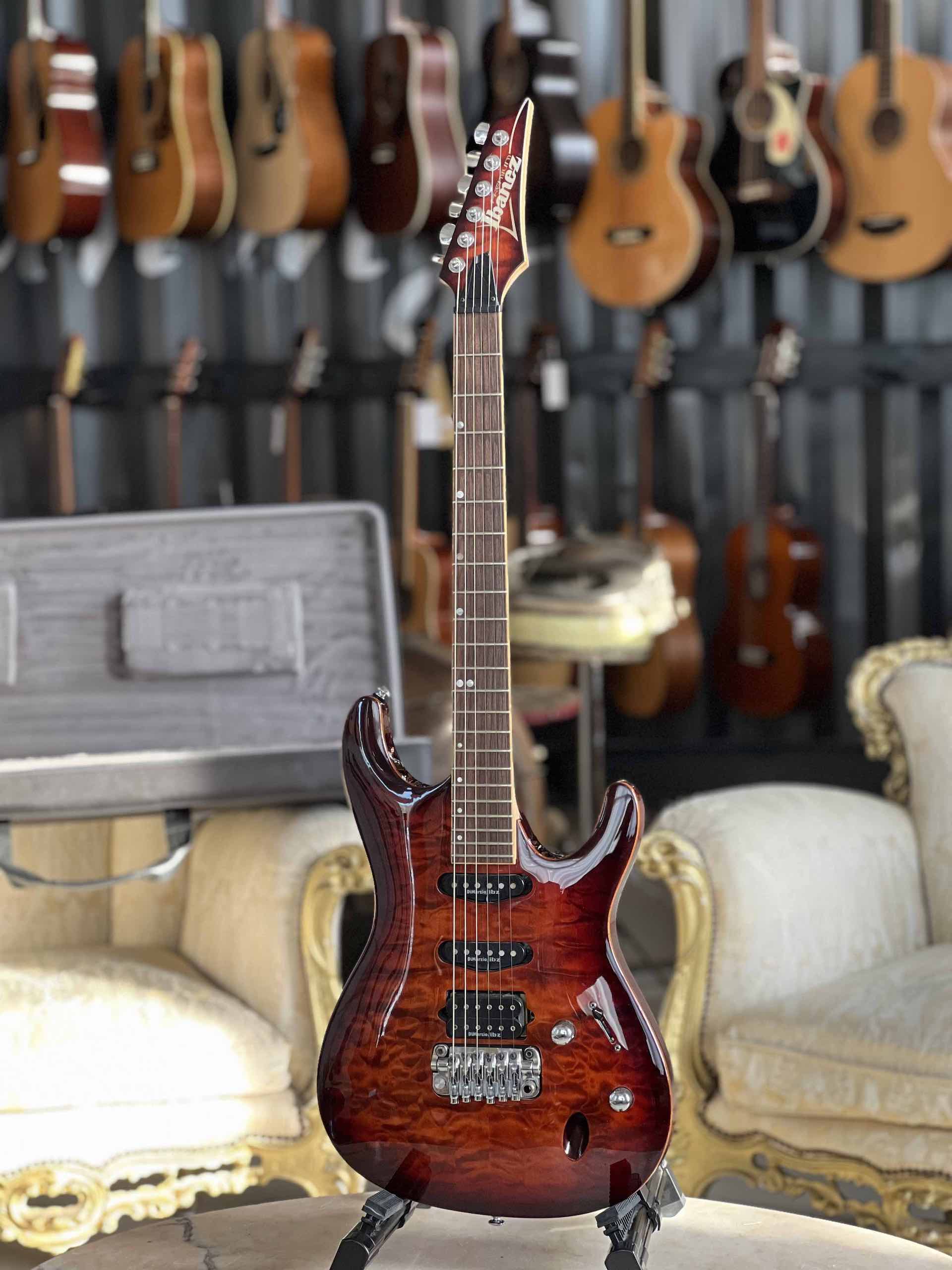Ibanez SA960QM-BTB Premium - Brown Topaz Burst - 2014