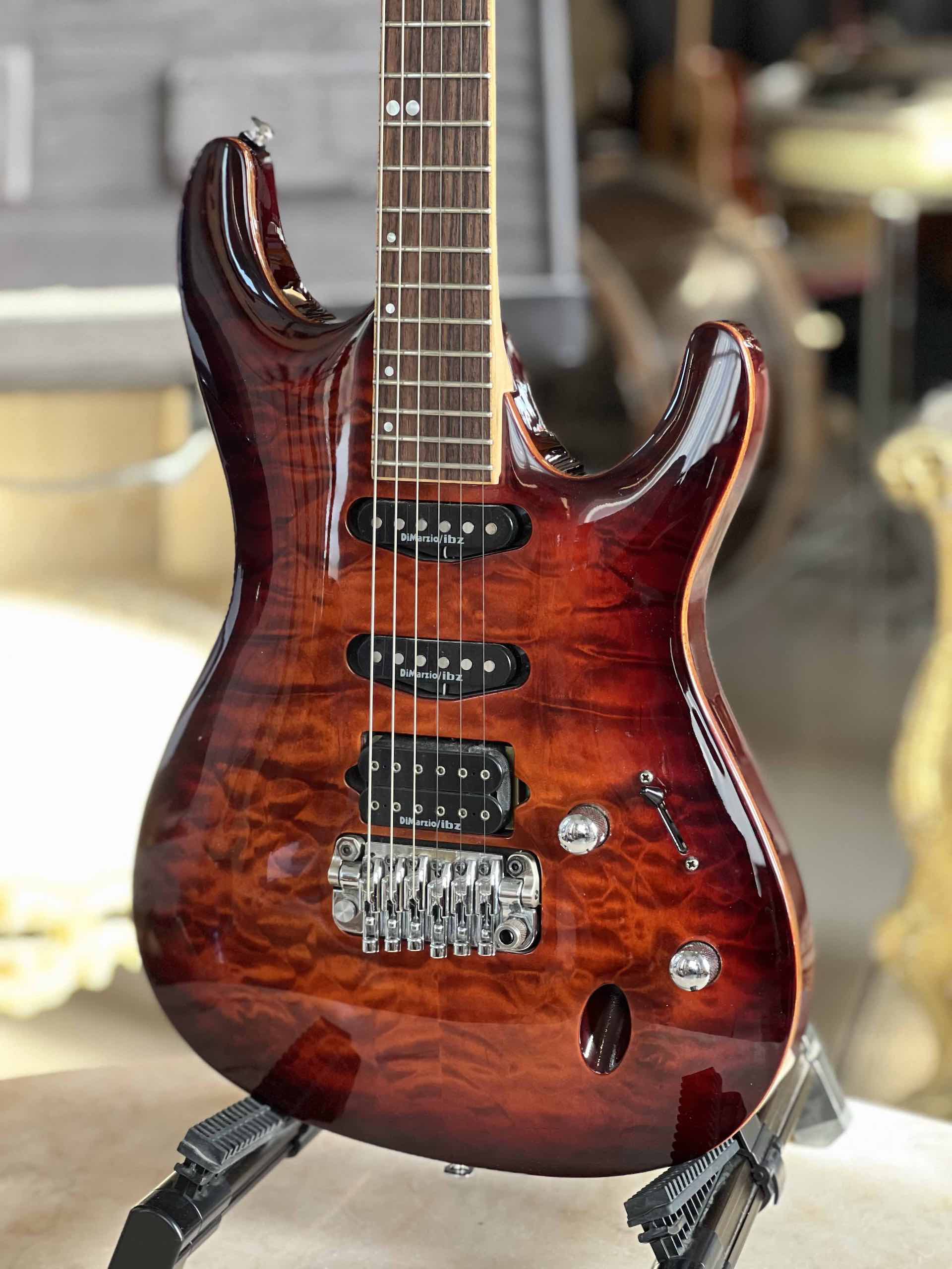 Ibanez SA960QM-BTB Premium - Brown Topaz Burst - 2014 - immagine 2