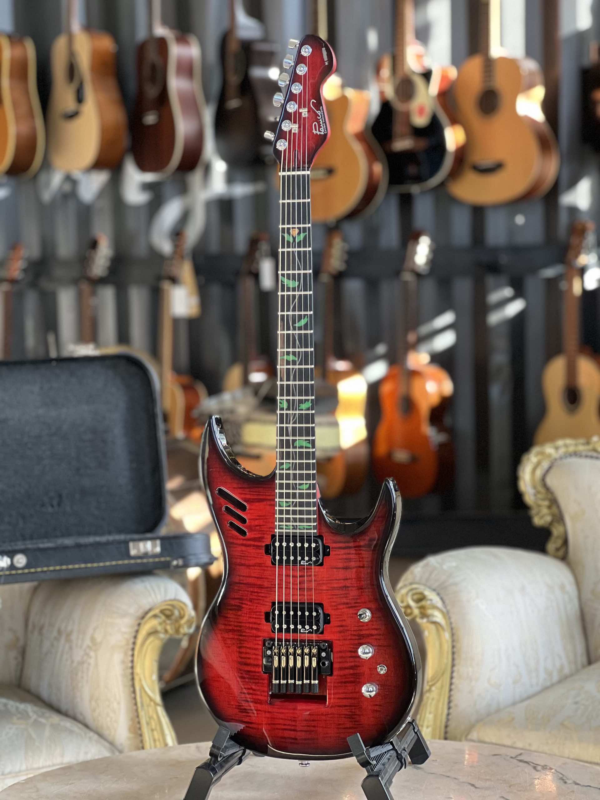 Panico Guitars M Series M569T - Translucent Red Black Burst