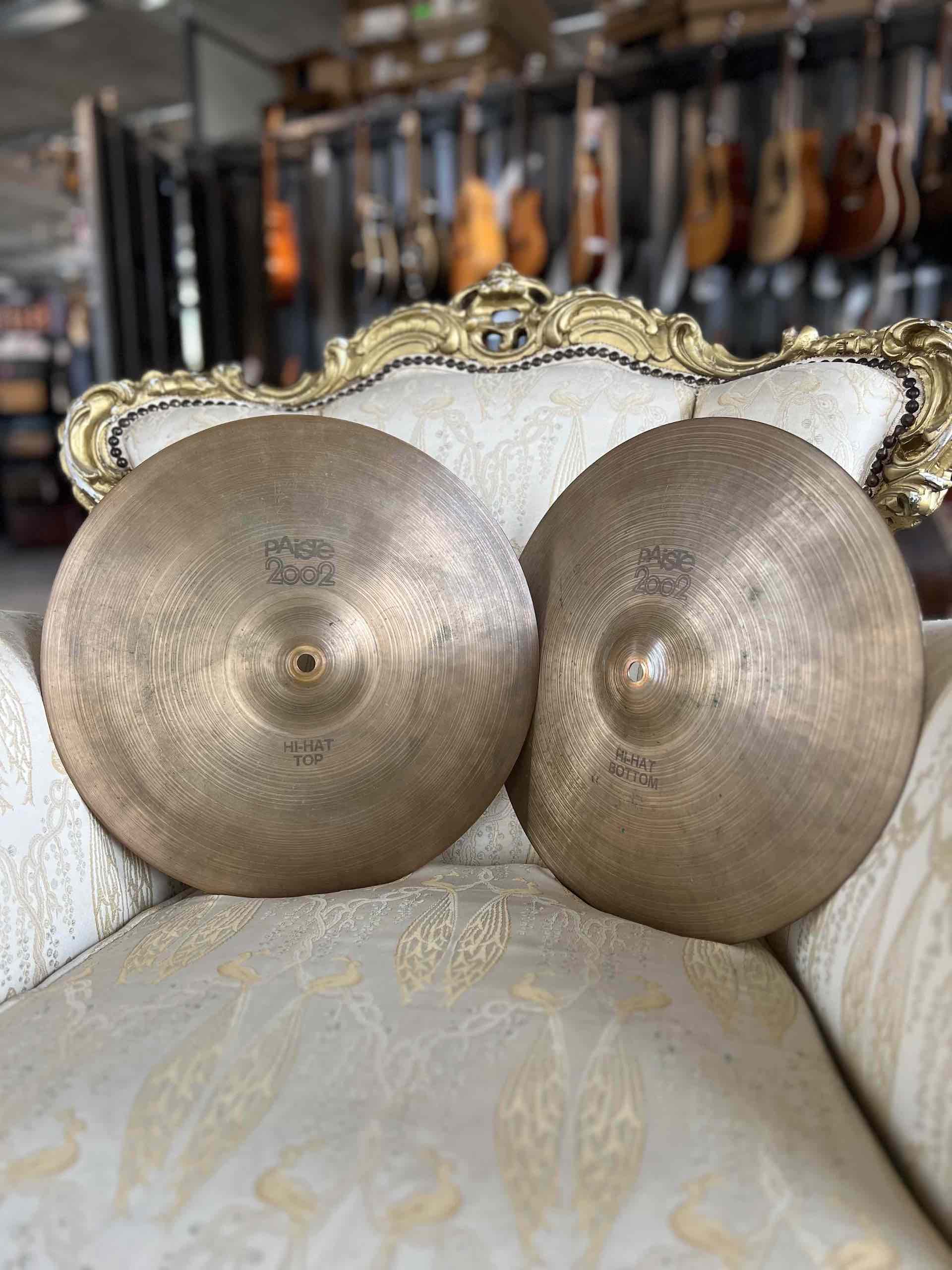 Paiste 2002 14" Hi-Hat – Black Label – 1976