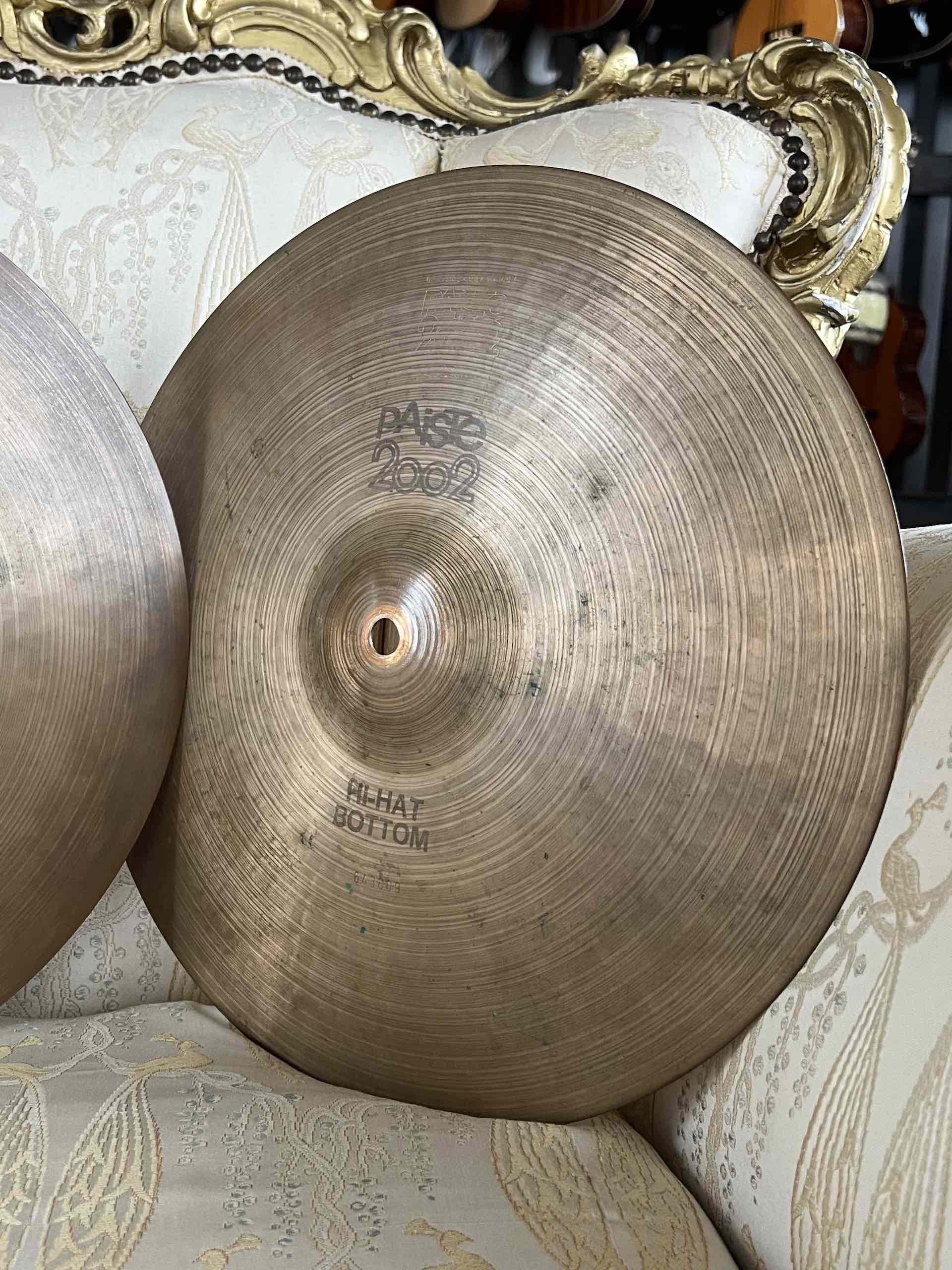 Paiste 2002 14" Hi-Hat – Black Label – 1976 - immagine 3