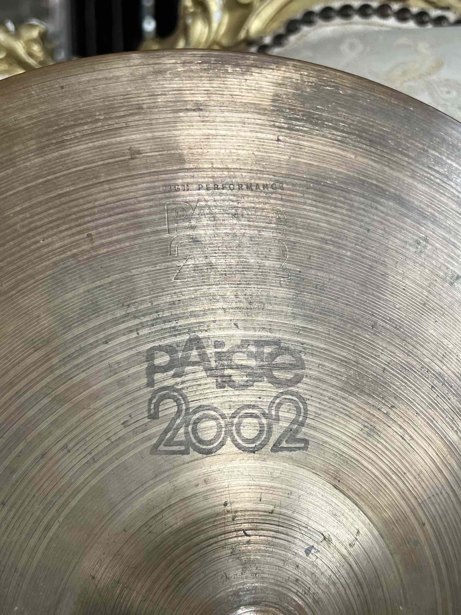 Paiste 2002 14" Hi-Hat – Black Label – 1976 - immagine 5