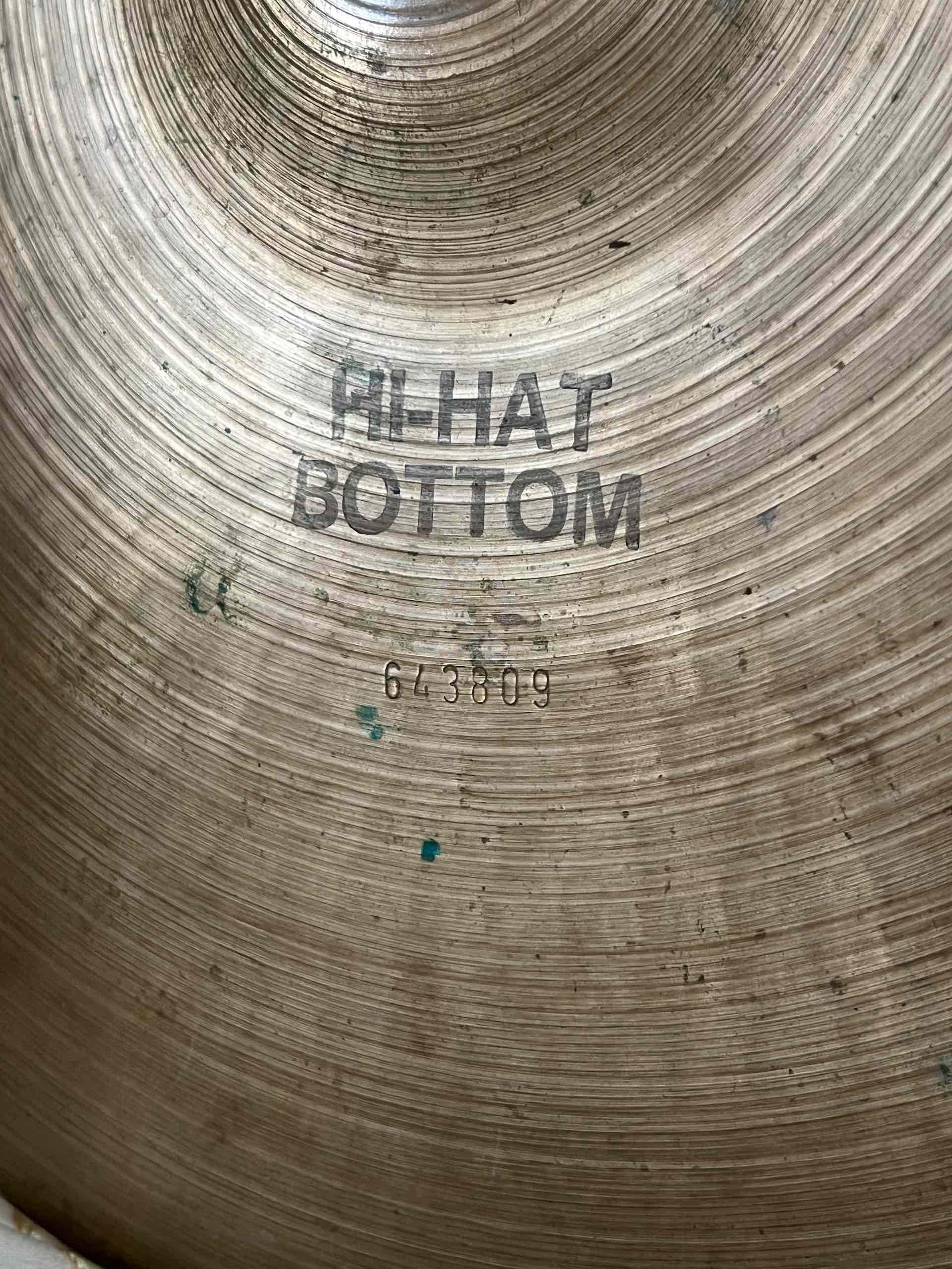 Paiste 2002 14" Hi-Hat – Black Label – 1976 - immagine 6